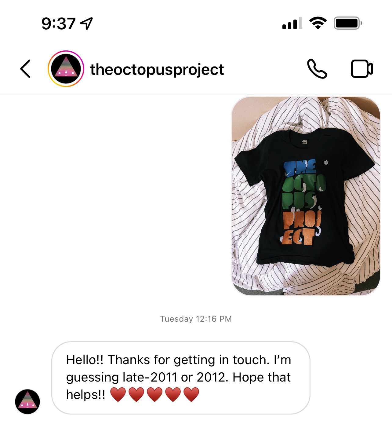 Band Tees 🐙The Octopus Project 2011 kittens tour tee RARE EDM festival Size M / US 6-8 / IT 42-44 - 8 Thumbnail