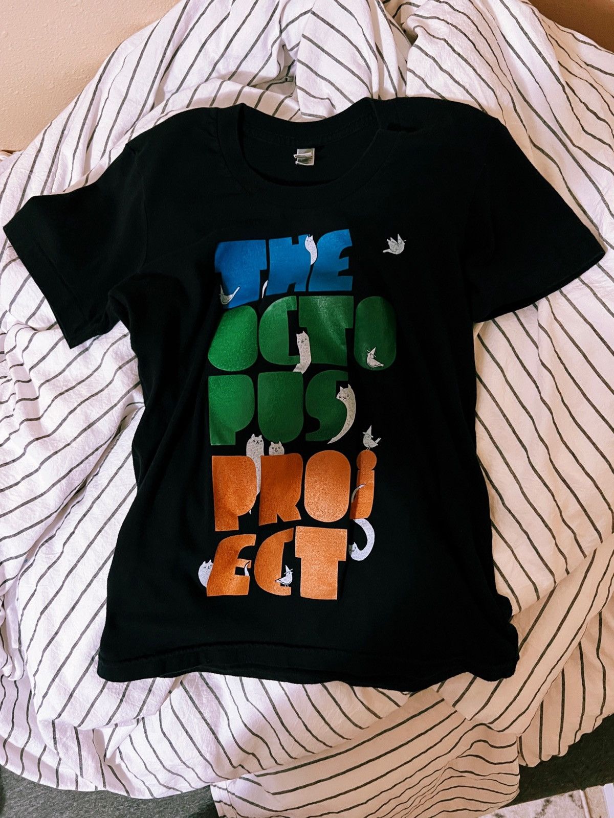Band Tees 🐙The Octopus Project 2011 kittens tour tee RARE EDM festival Size M / US 6-8 / IT 42-44 - 4 Thumbnail