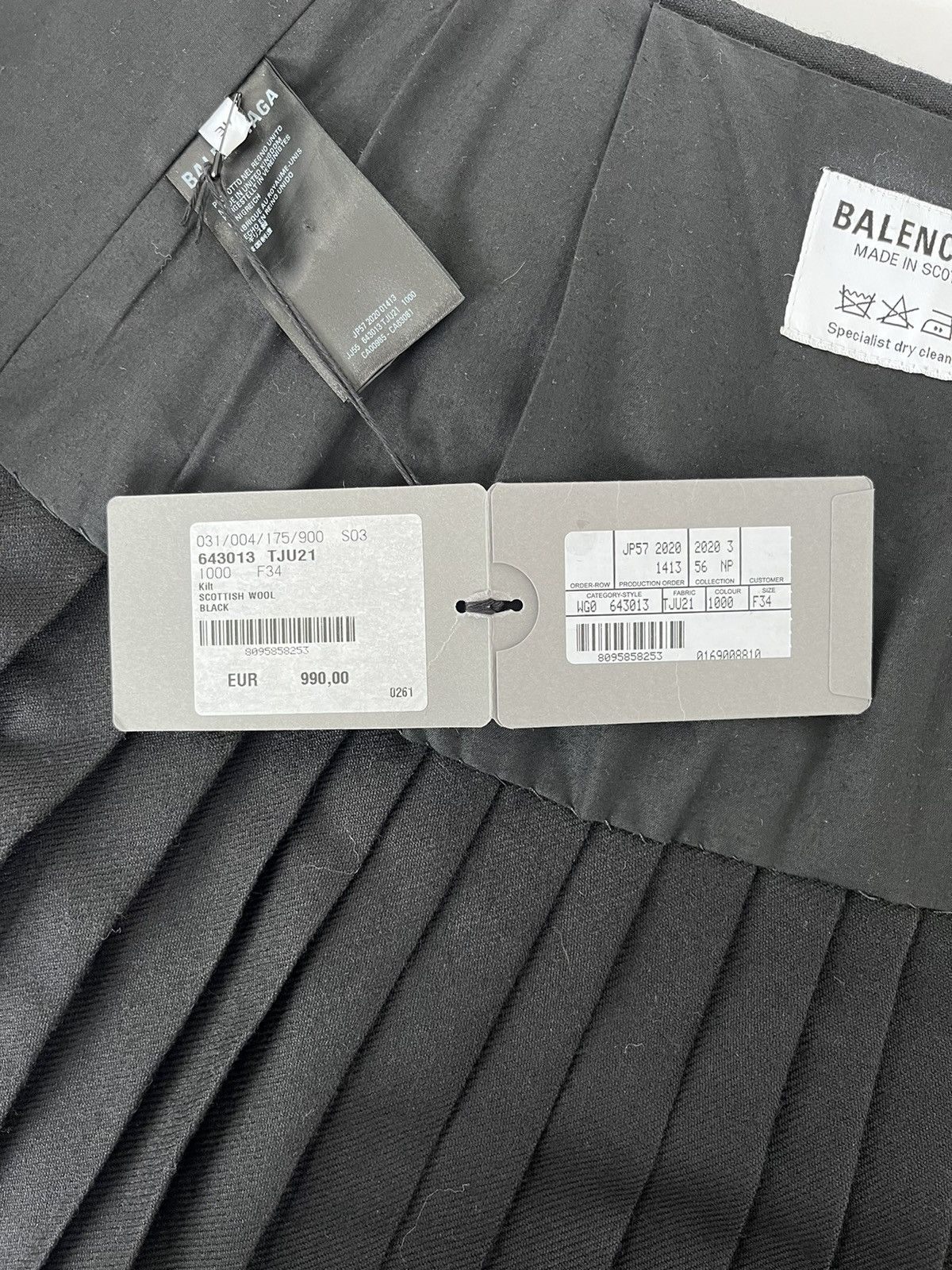 Balenciaga AW20 Wool Pleated Kilt Size US 28 / EU 44 - 8 Thumbnail