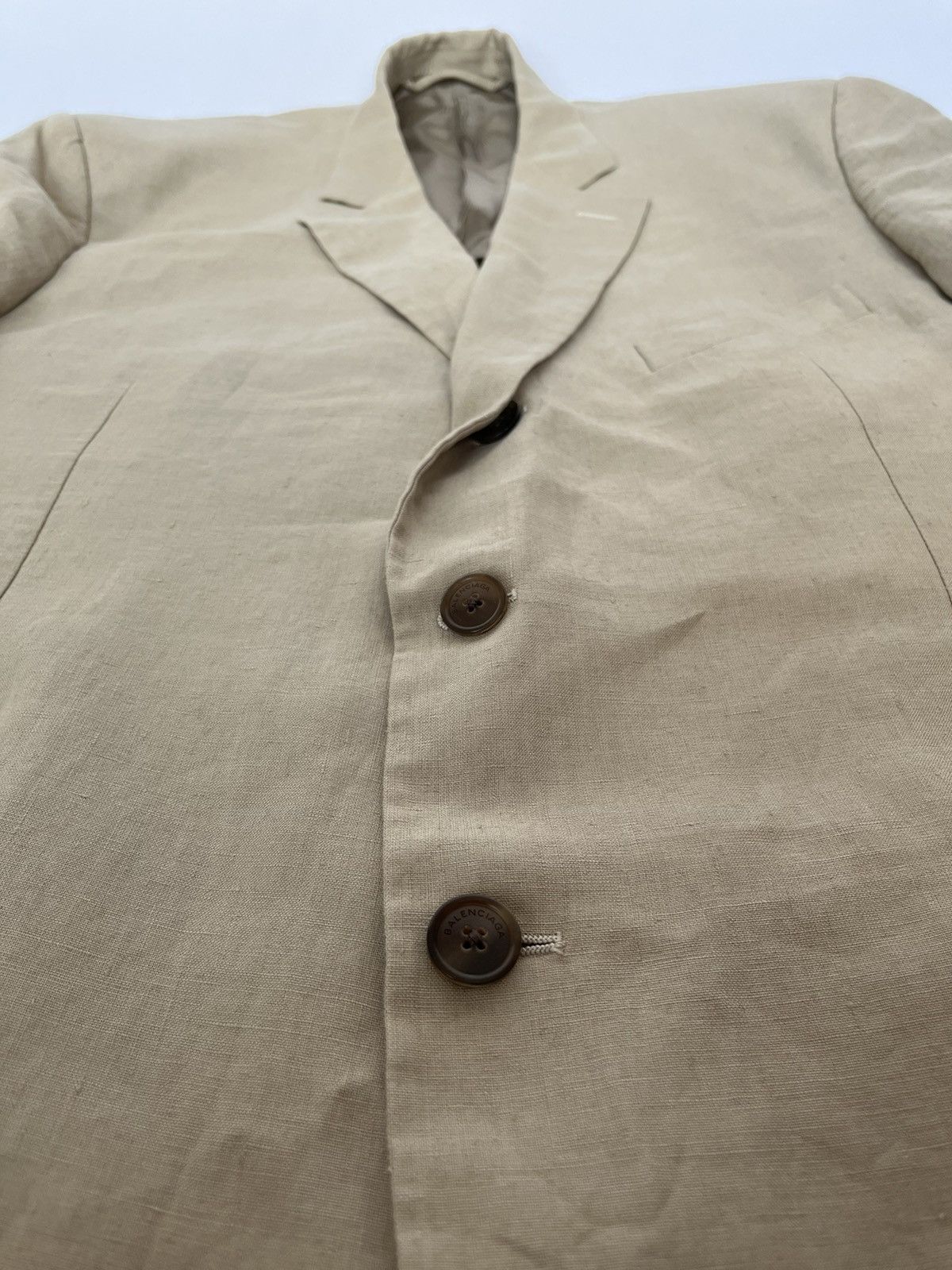 Balenciaga Sold out Skater Washed linen blazer SS18 Size US L / EU 52-54 / 3 - 3 Thumbnail