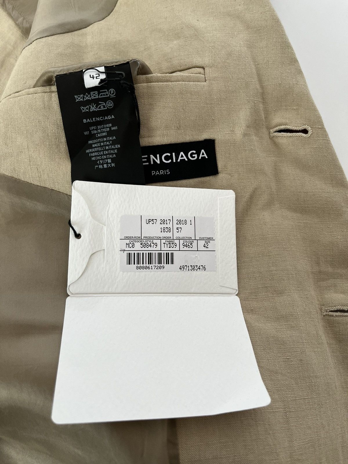 Balenciaga Sold out Skater Washed linen blazer SS18 Size US L / EU 52-54 / 3 - 6 Thumbnail