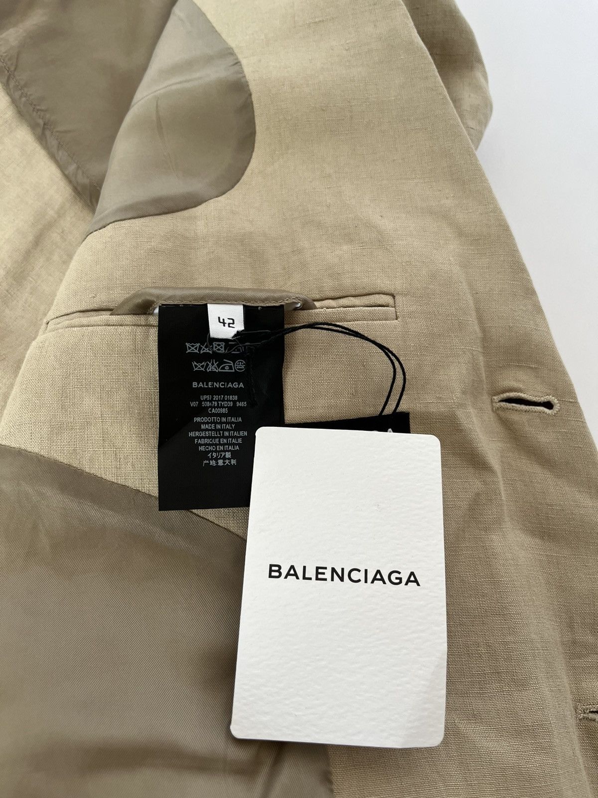 Balenciaga Sold out Skater Washed linen blazer SS18 Size US L / EU 52-54 / 3 - 5 Thumbnail