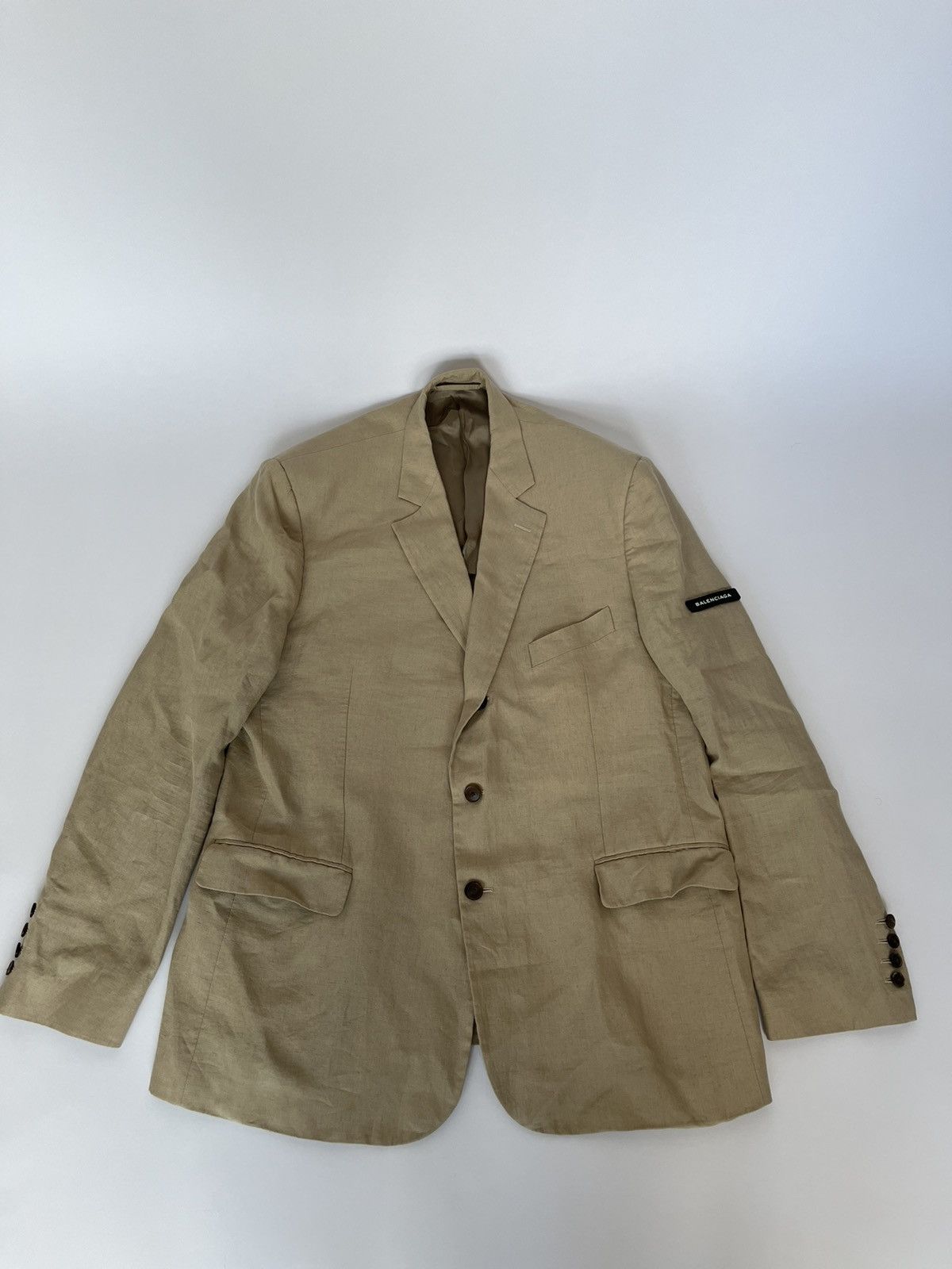Balenciaga Sold out Skater Washed linen blazer SS18 Size US L / EU 52-54 / 3 - 1 Thumbnail