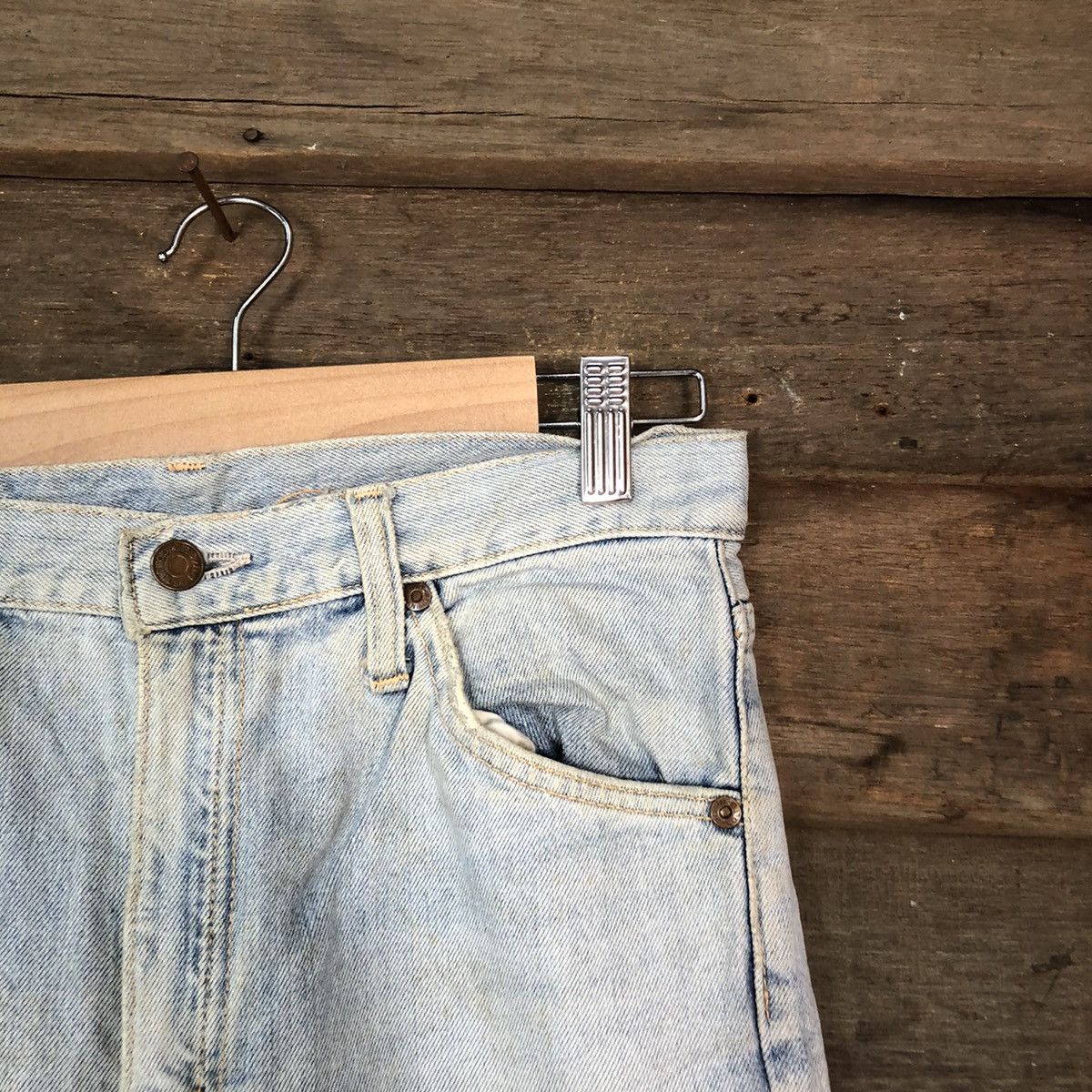 Edwin Edwin Blue Distressed vintage Denim Pants #6731 Size US 27 - 5 Thumbnail