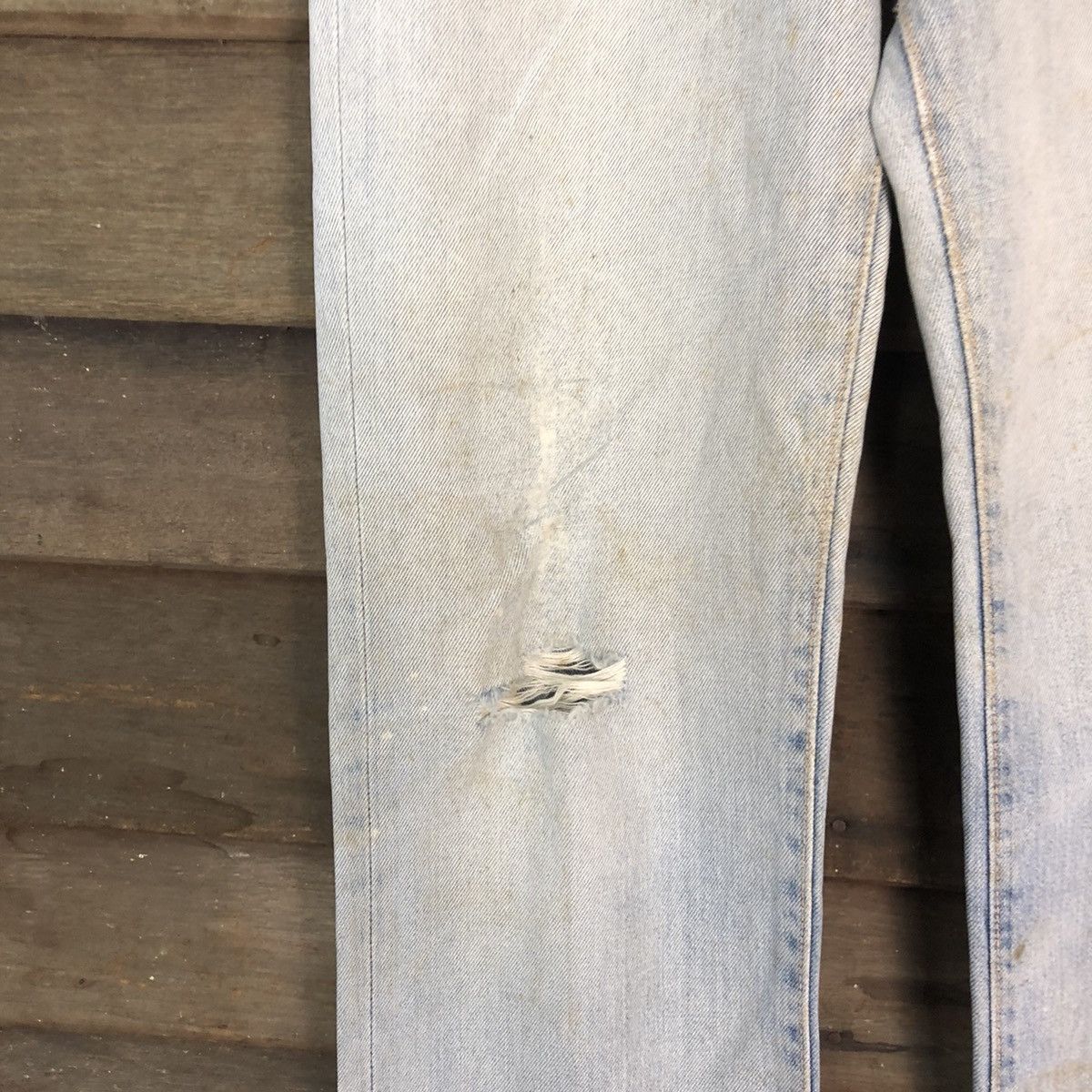 Edwin Edwin Blue Distressed vintage Denim Pants #6731 Size US 27 - 6 Thumbnail