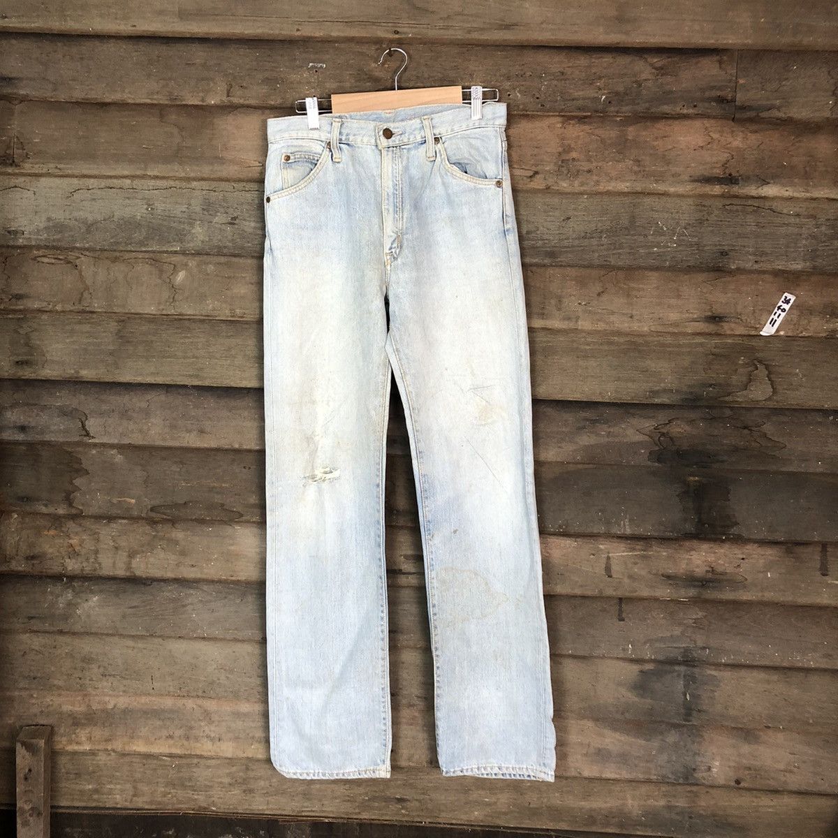 Edwin Edwin Blue Distressed vintage Denim Pants #6731 Size US 27 - 1 Thumbnail