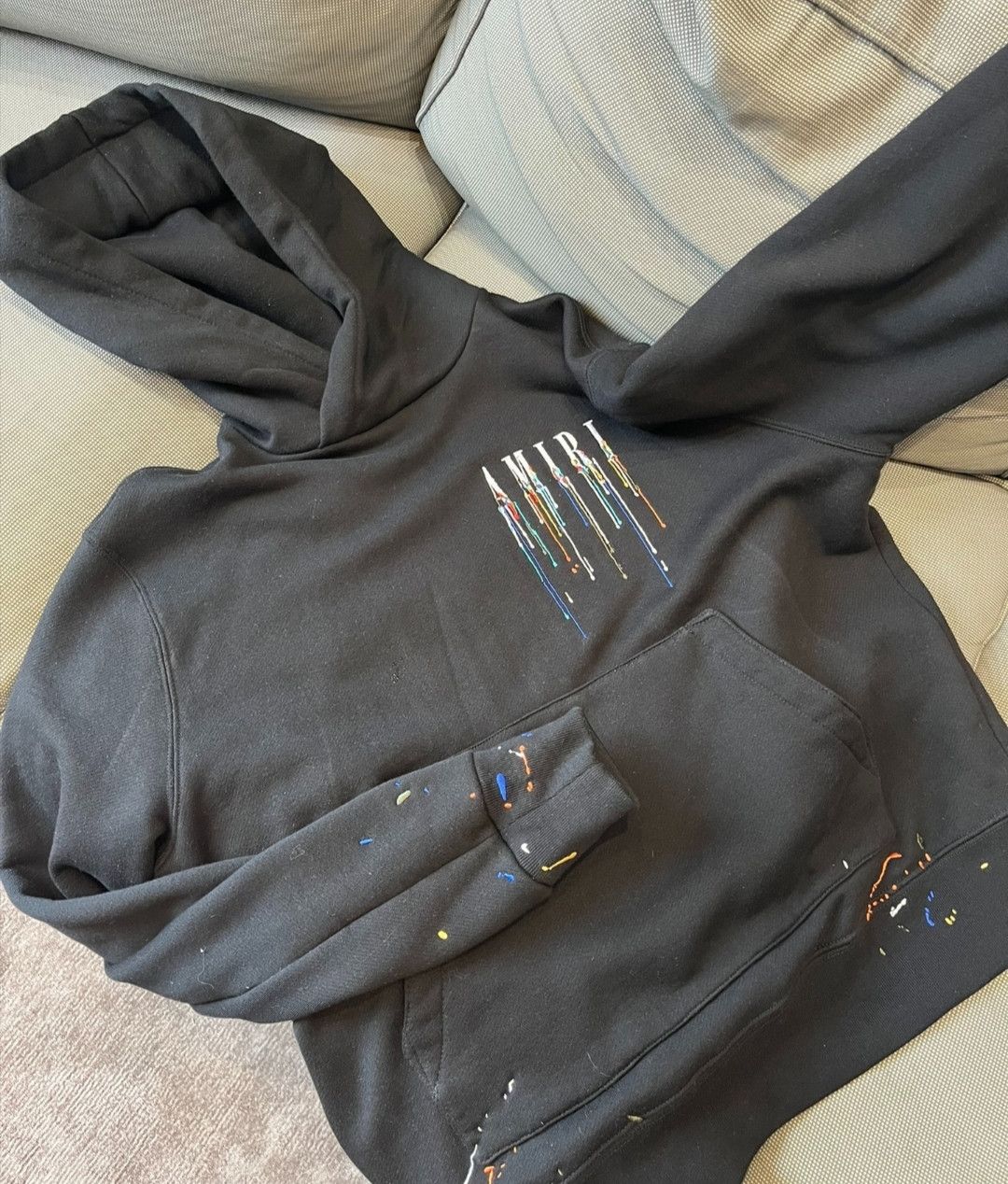 Amiri AMIRI Embroidered Ink Sweatshirt Size US S / EU 44-46 / 1 - 1 Thumbnail