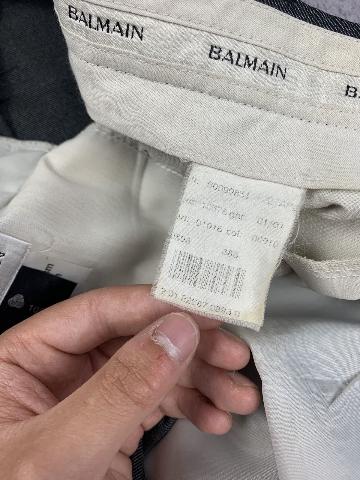 Balmain Vintage Balmain Luxury Trousers Designer Size 38S - 8 Thumbnail
