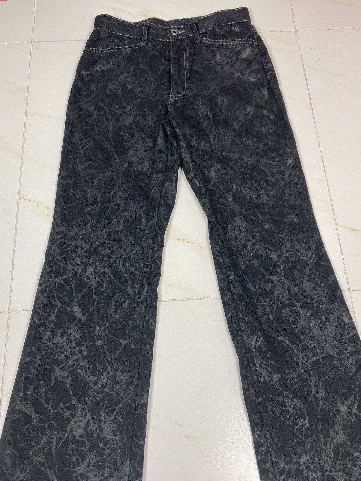 20471120 Japanese Brand 291295=Homme Printed OVP Pants S088 Size US 29 - 3 Thumbnail