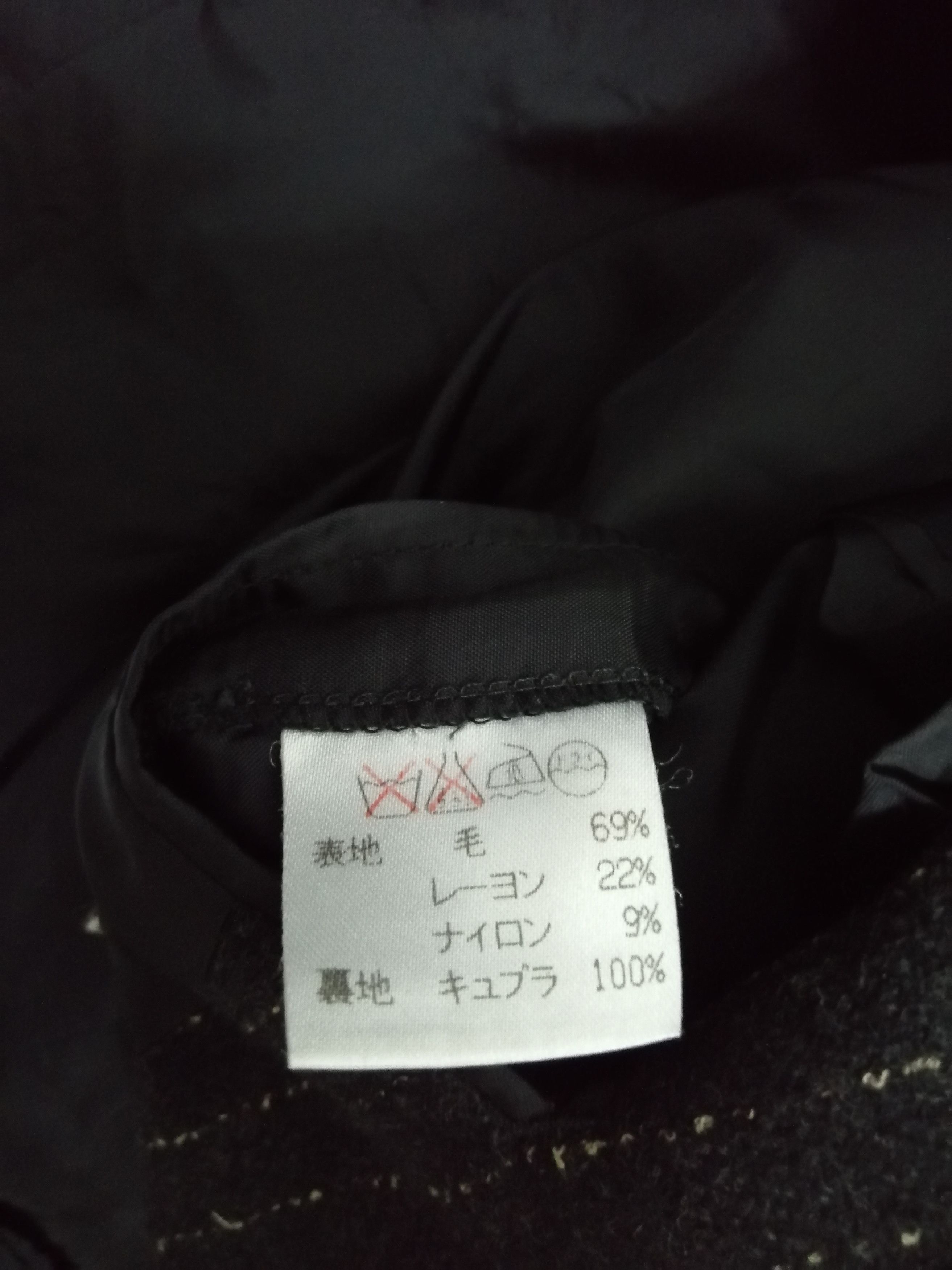 Issey Miyake Iconic! Issey Miyake Men Wool Two Tones Stitch Black Blazer Size US L / EU 52-54 / 3 - 8 Thumbnail
