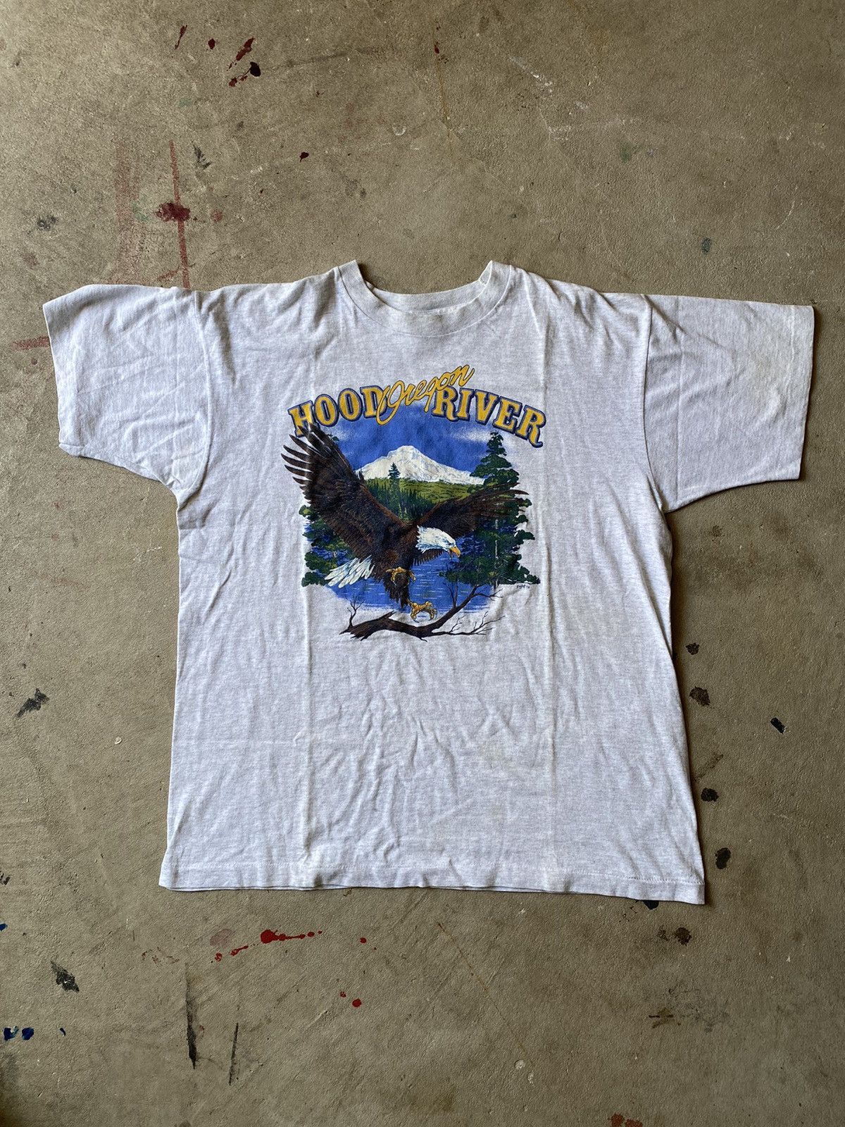 Vintage vintage 1993 Oregon Bald Eagle Tee Size US XL / EU 56 / 4 - 1 Thumbnail