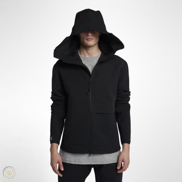 image of Errolson Hugh x Nike Acg Nikelab Acg Funnel Hoodie Size Xs in Black, Men's