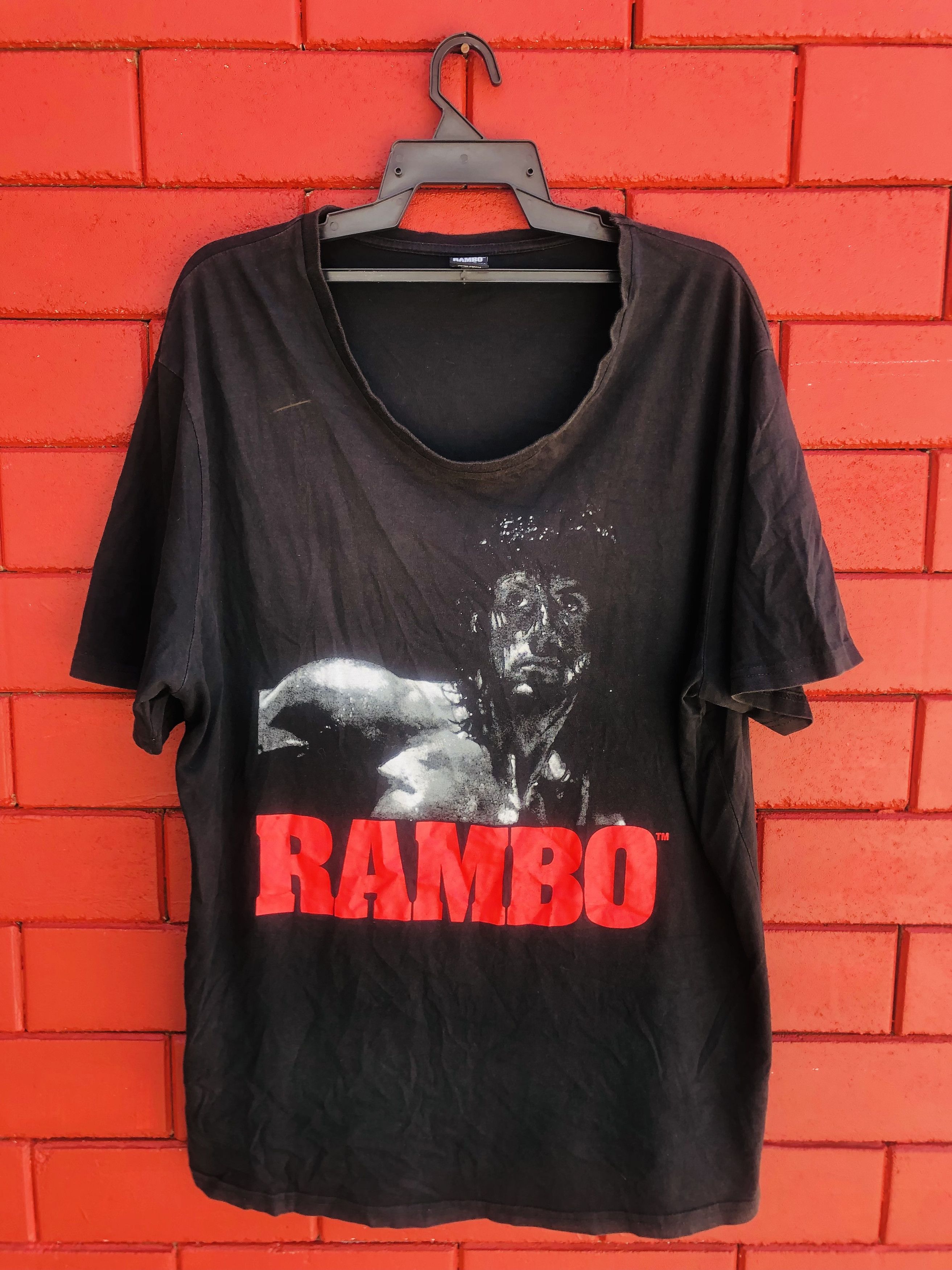 Vintage Vintage Rambo Movie Designer Fashion Style Shirt Size US XL / EU 56 / 4 - 1 Thumbnail