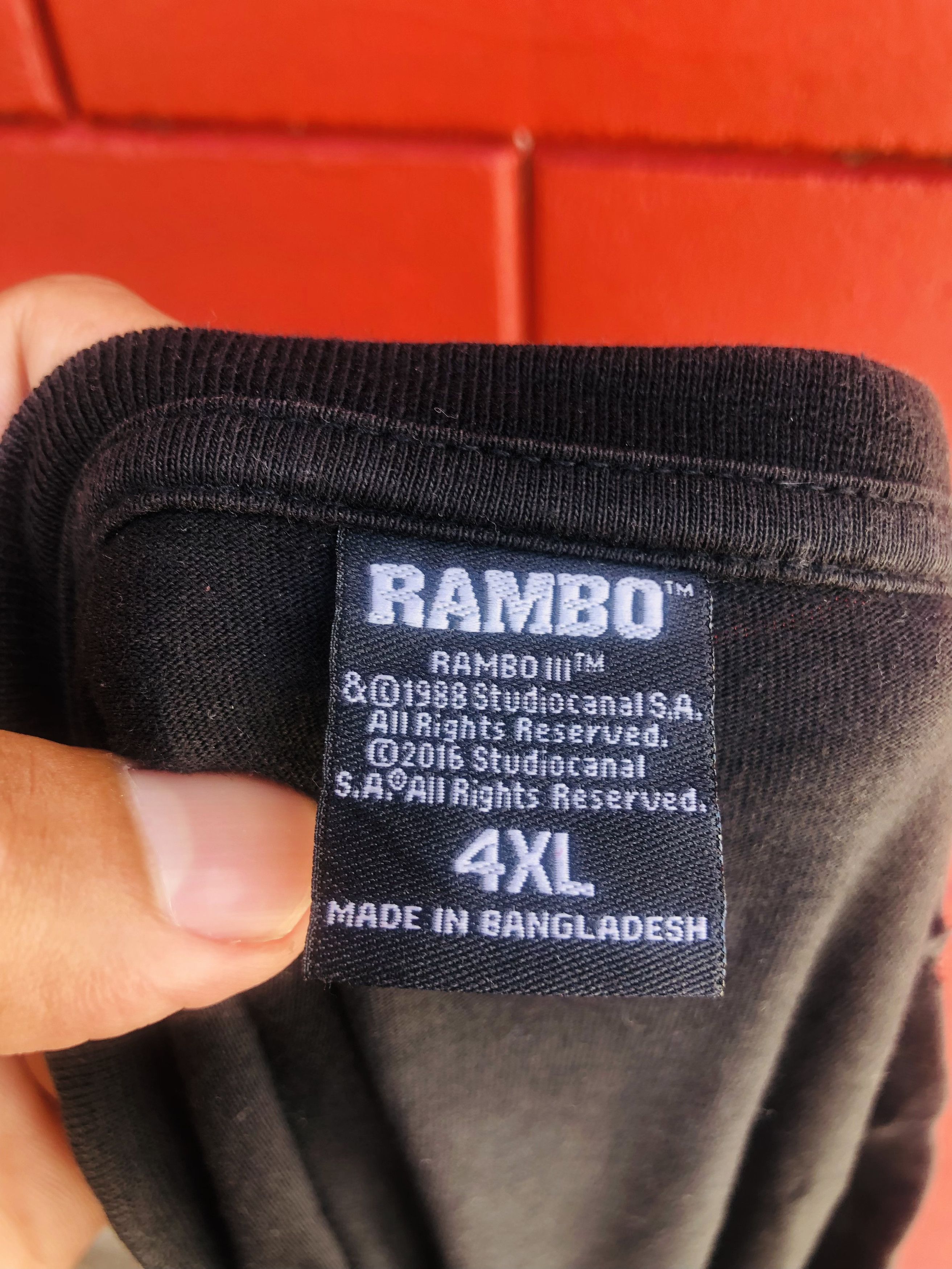 Vintage Vintage Rambo Movie Designer Fashion Style Shirt Size US XL / EU 56 / 4 - 6 Thumbnail
