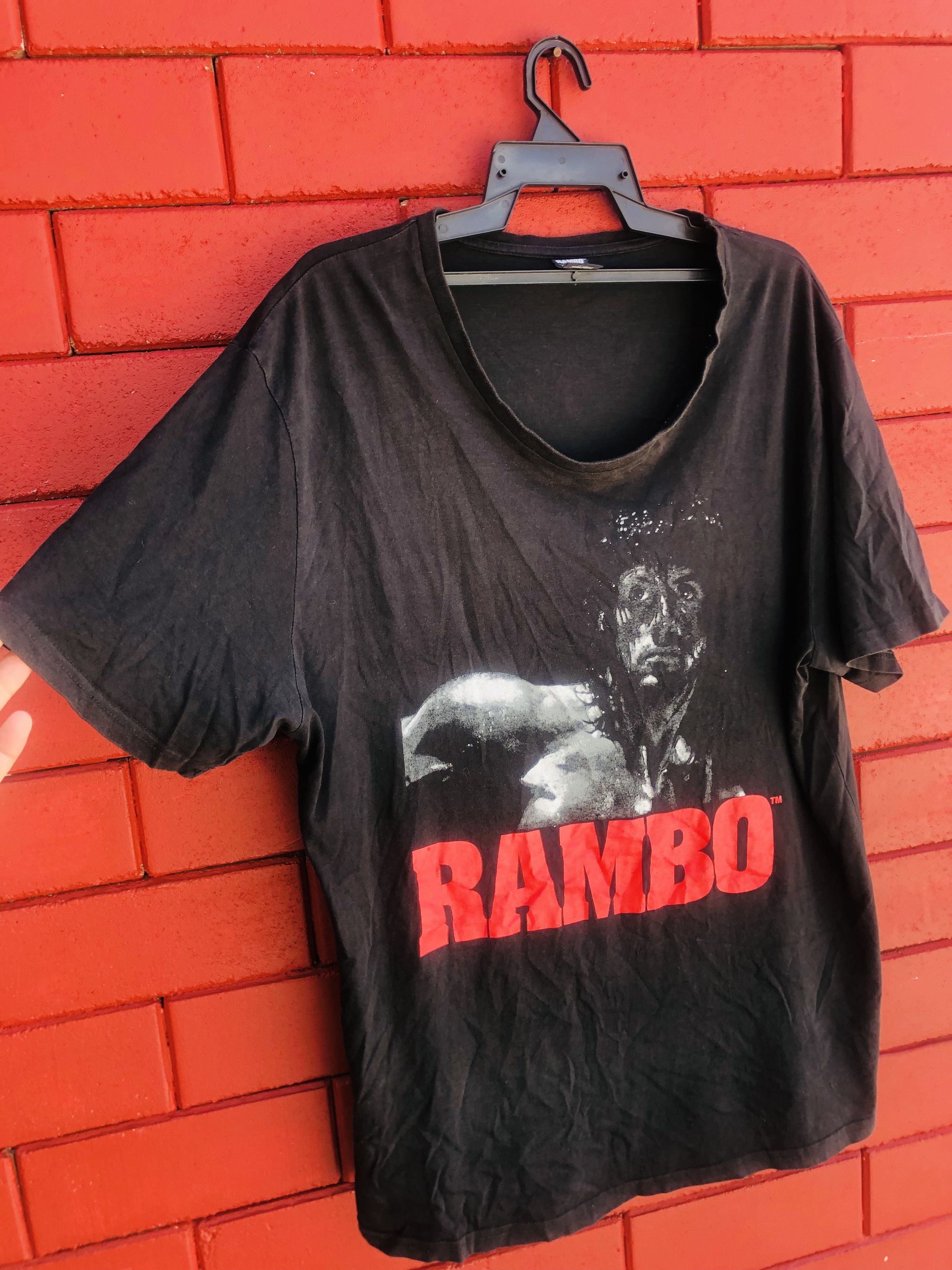 Vintage Vintage Rambo Movie Designer Fashion Style Shirt Size US XL / EU 56 / 4 - 4 Thumbnail
