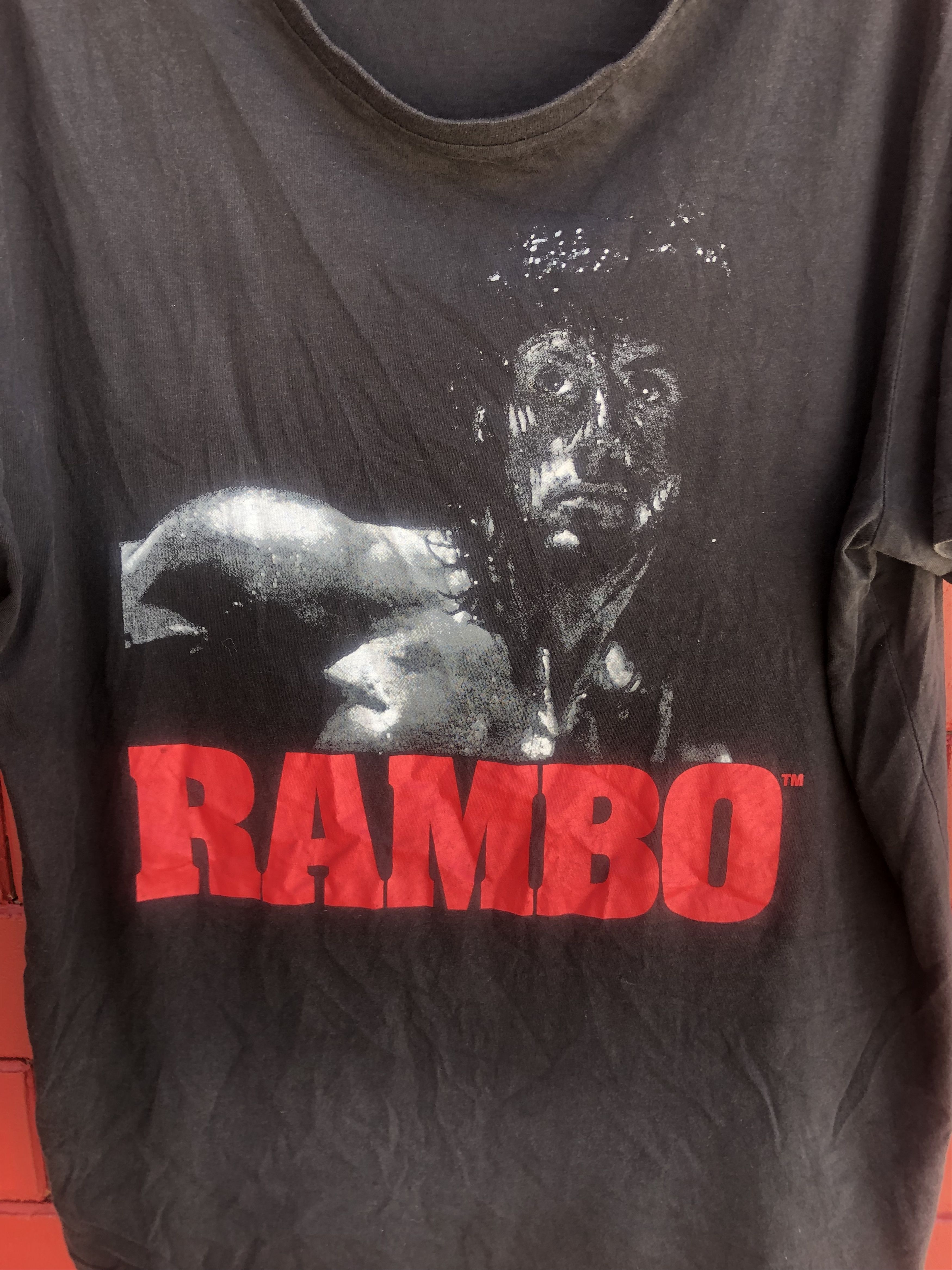 Vintage Vintage Rambo Movie Designer Fashion Style Shirt Size US XL / EU 56 / 4 - 3 Thumbnail