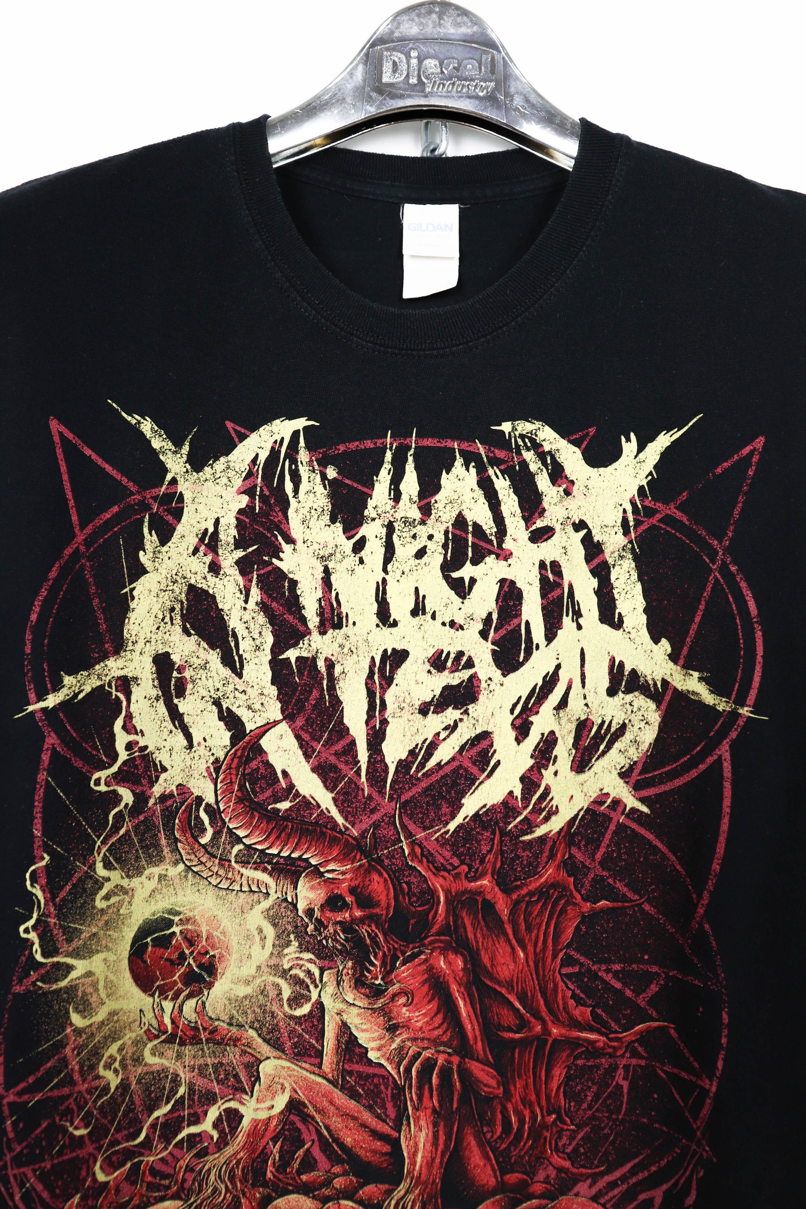 Band Tees A Night In Texas Deathcore Metal Printed Band T-shirt Tee Size US M / EU 48-50 / 2 - 3 Thumbnail