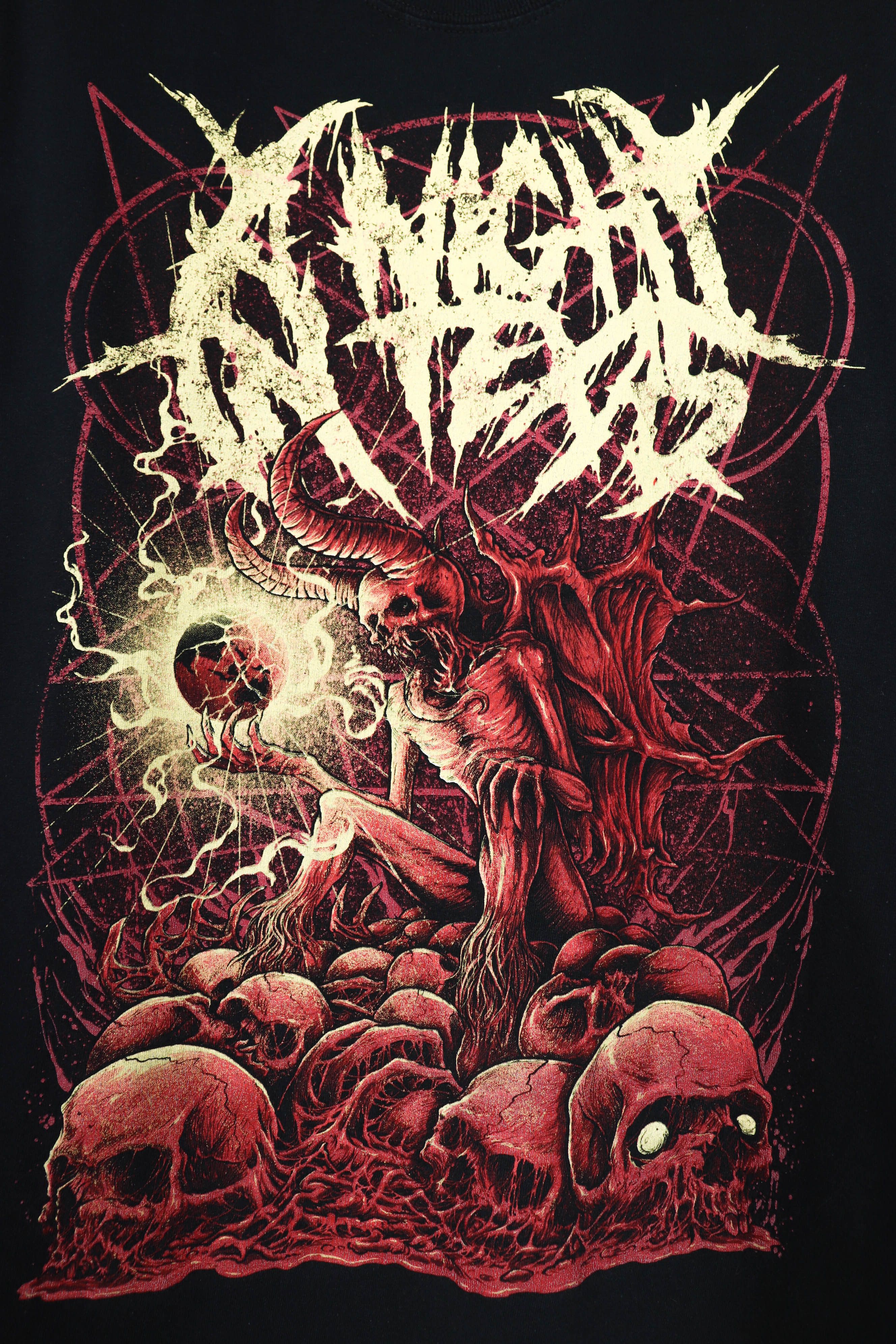 Band Tees A Night In Texas Deathcore Metal Printed Band T-shirt Tee Size US M / EU 48-50 / 2 - 4 Thumbnail