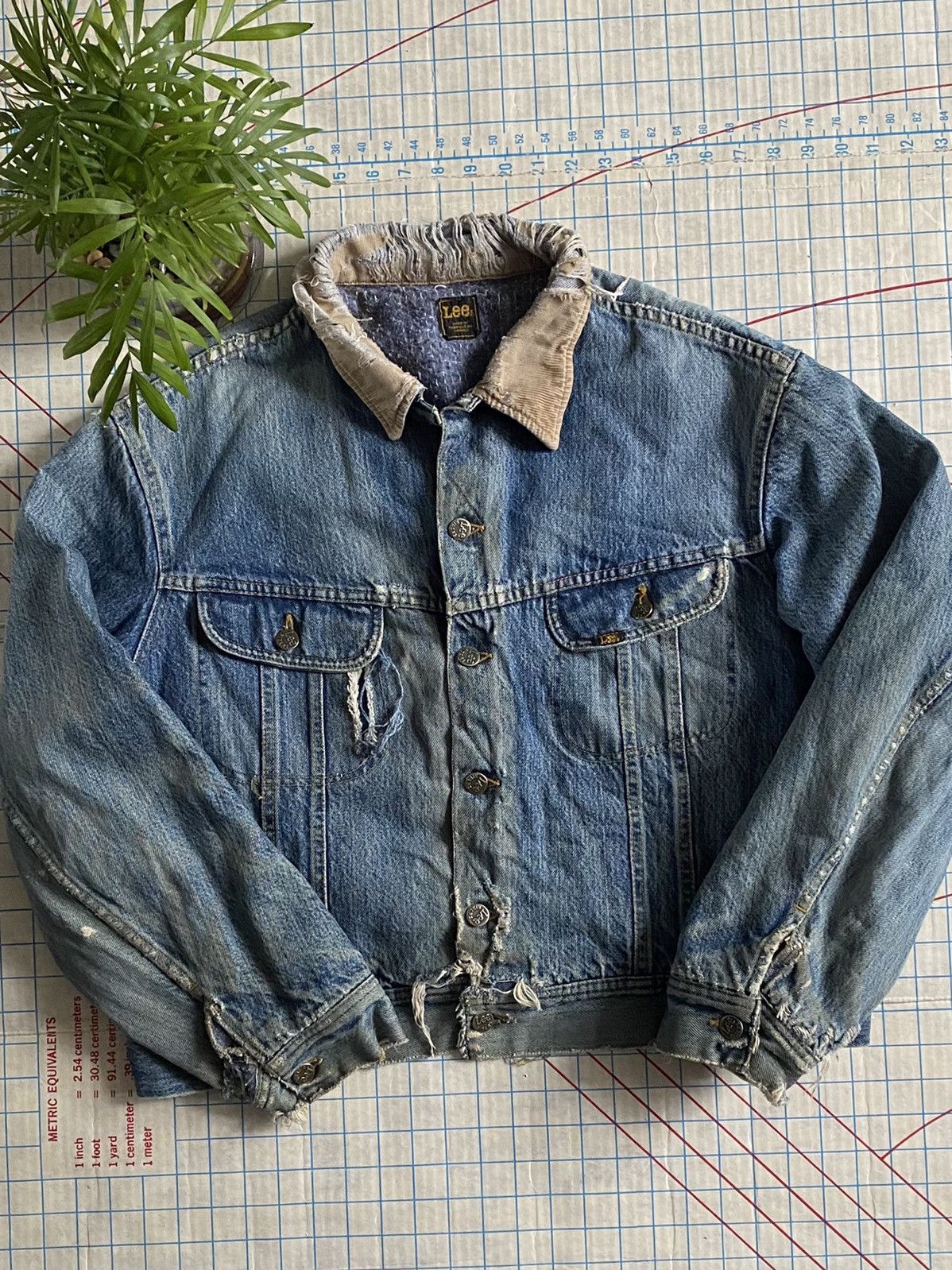 Vintage Vintage Lee Rider Blanket Lined Jean Jacket Used Fits Large