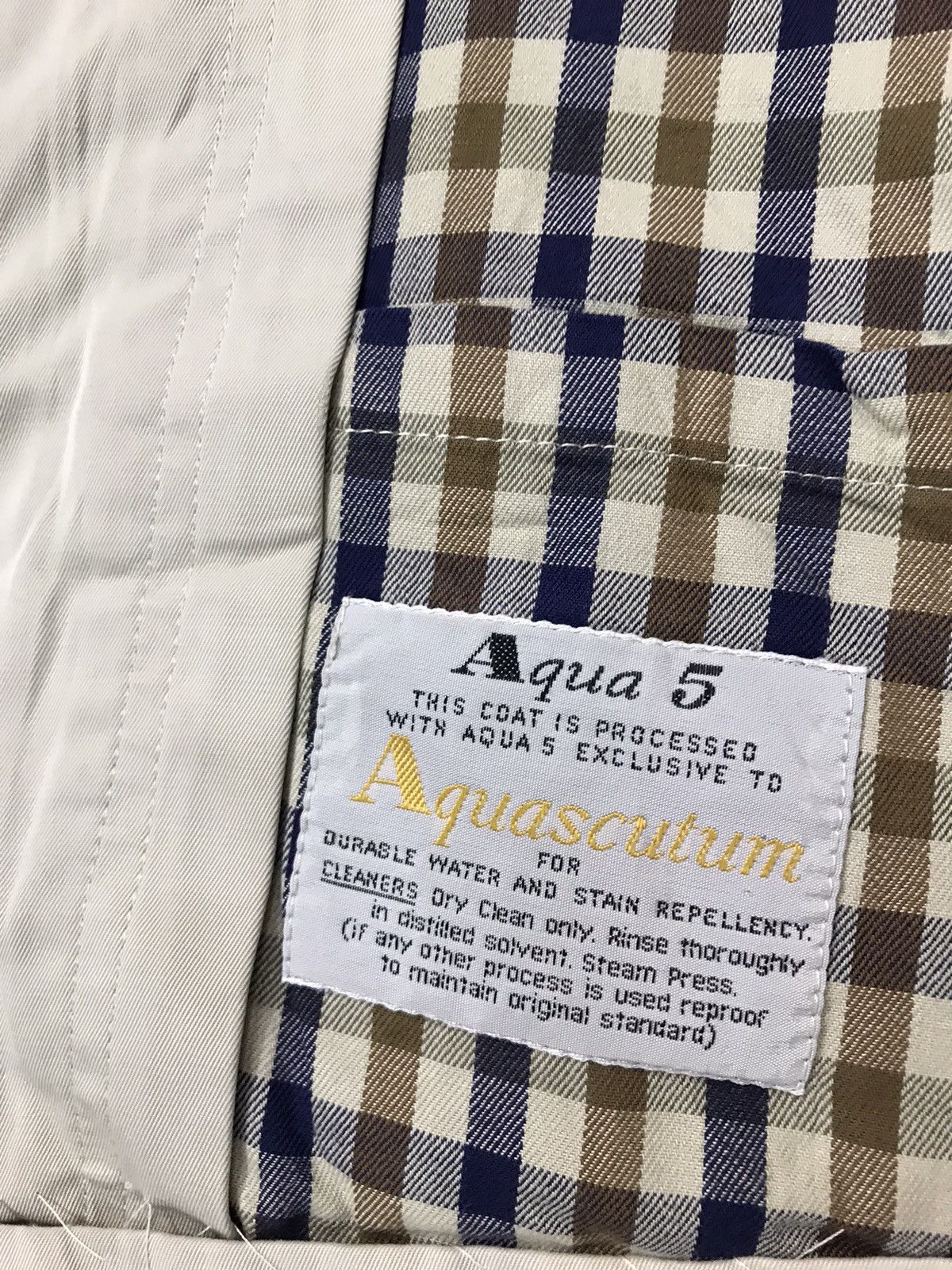 Aquascutum × Designer Aquascutum London Trench Coat Plain Button Design Size XL / US 12-14 / IT 48-50 - 7 Thumbnail