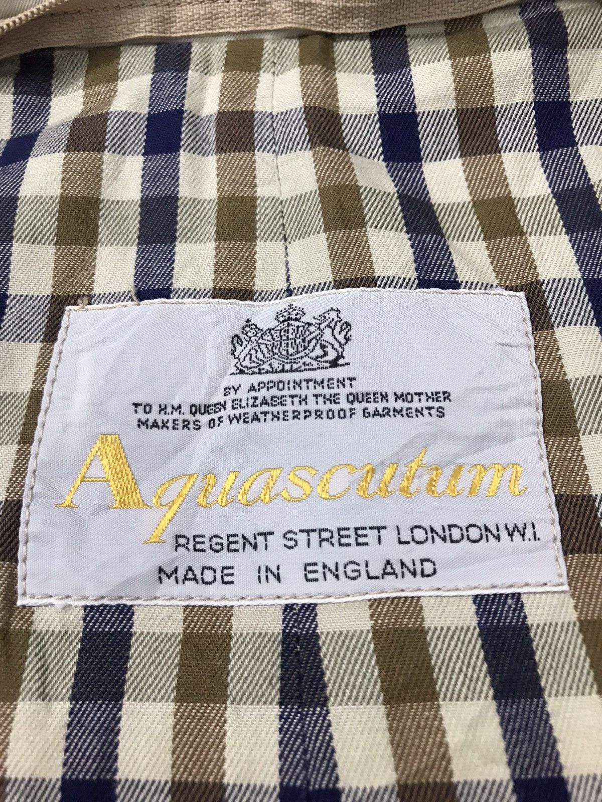 Aquascutum × Designer Aquascutum London Trench Coat Plain Button Design Size XL / US 12-14 / IT 48-50 - 6 Thumbnail