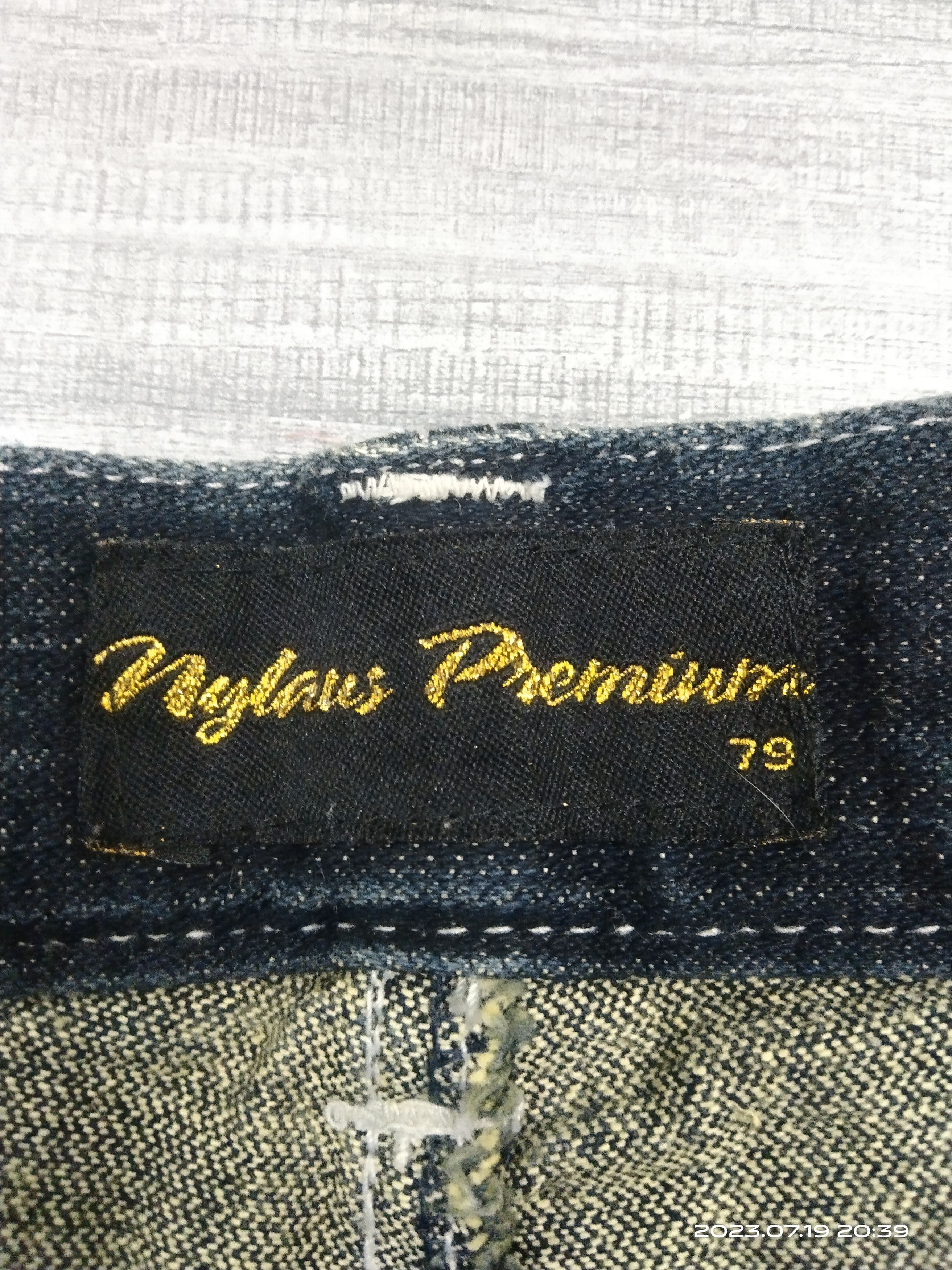 Japanese Brand FLARE SUPER WASHED NYLAUS DENIM PANTS Size US 30 / EU 46 - 8 Thumbnail
