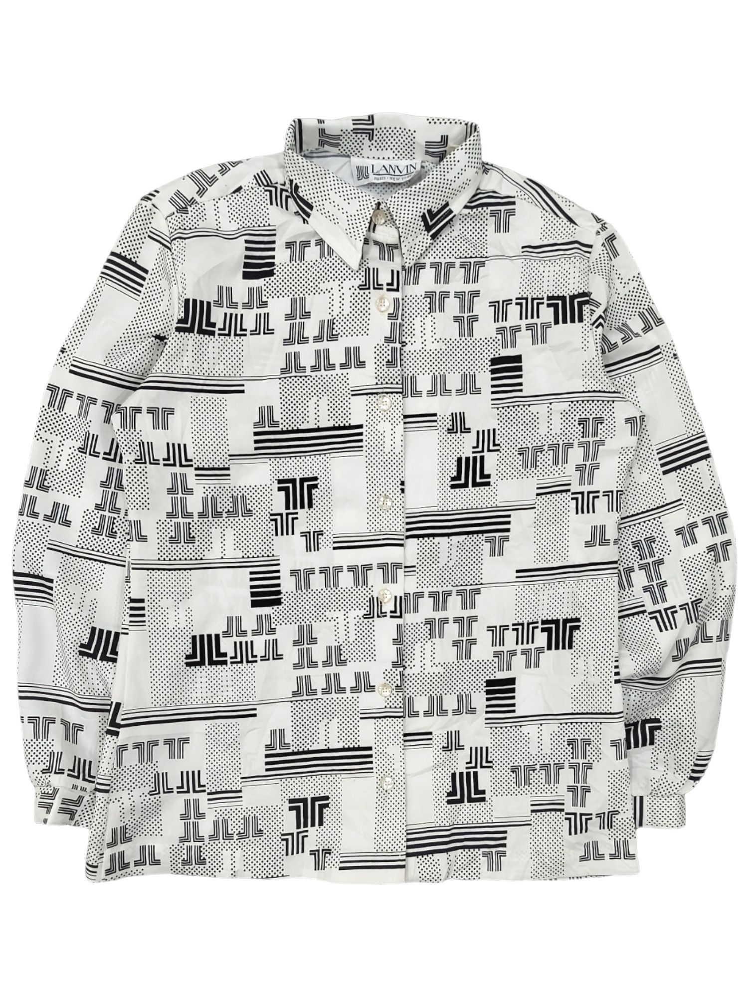 Lanvin Rare! Vintage Lanvin Designer Monogram Logo Allover Size XL / US 12-14 / IT 48-50 - 1 Thumbnail