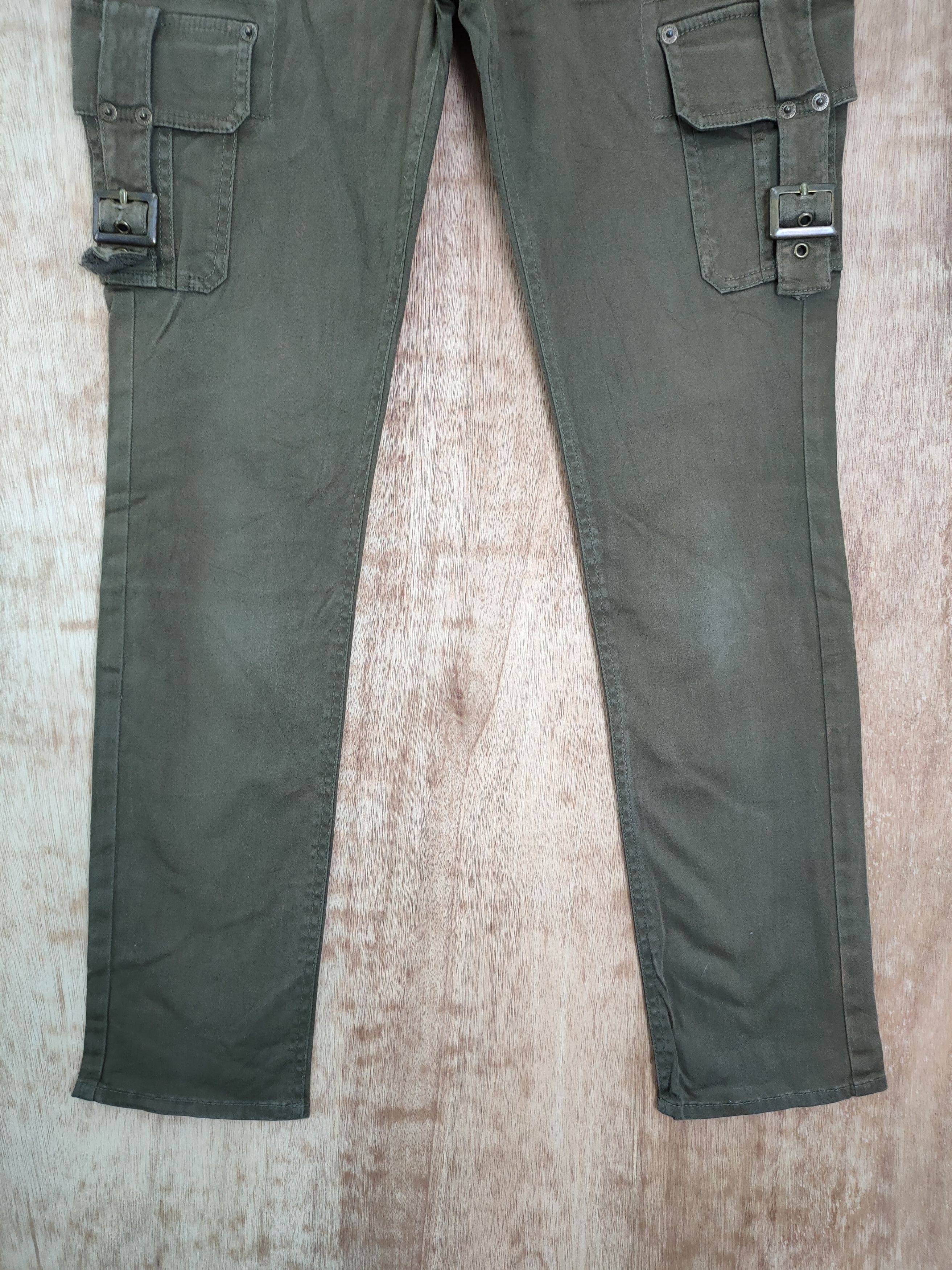 Japanese Brand DLL Japan vintage skinny multi pocket cargo pants #737 Size US 27 - 2 Thumbnail