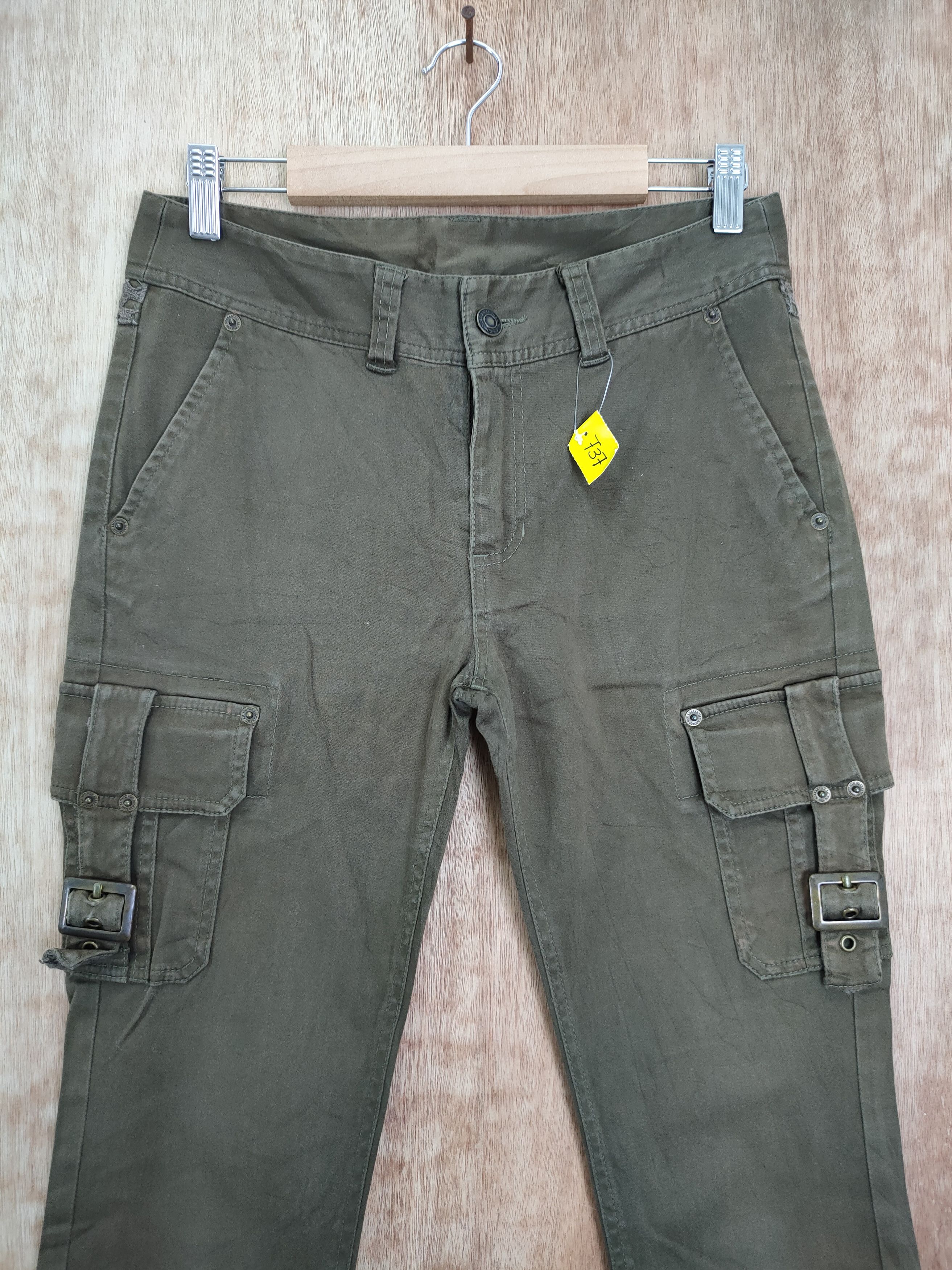 Japanese Brand DLL Japan vintage skinny multi pocket cargo pants #737 Size US 27 - 3 Thumbnail