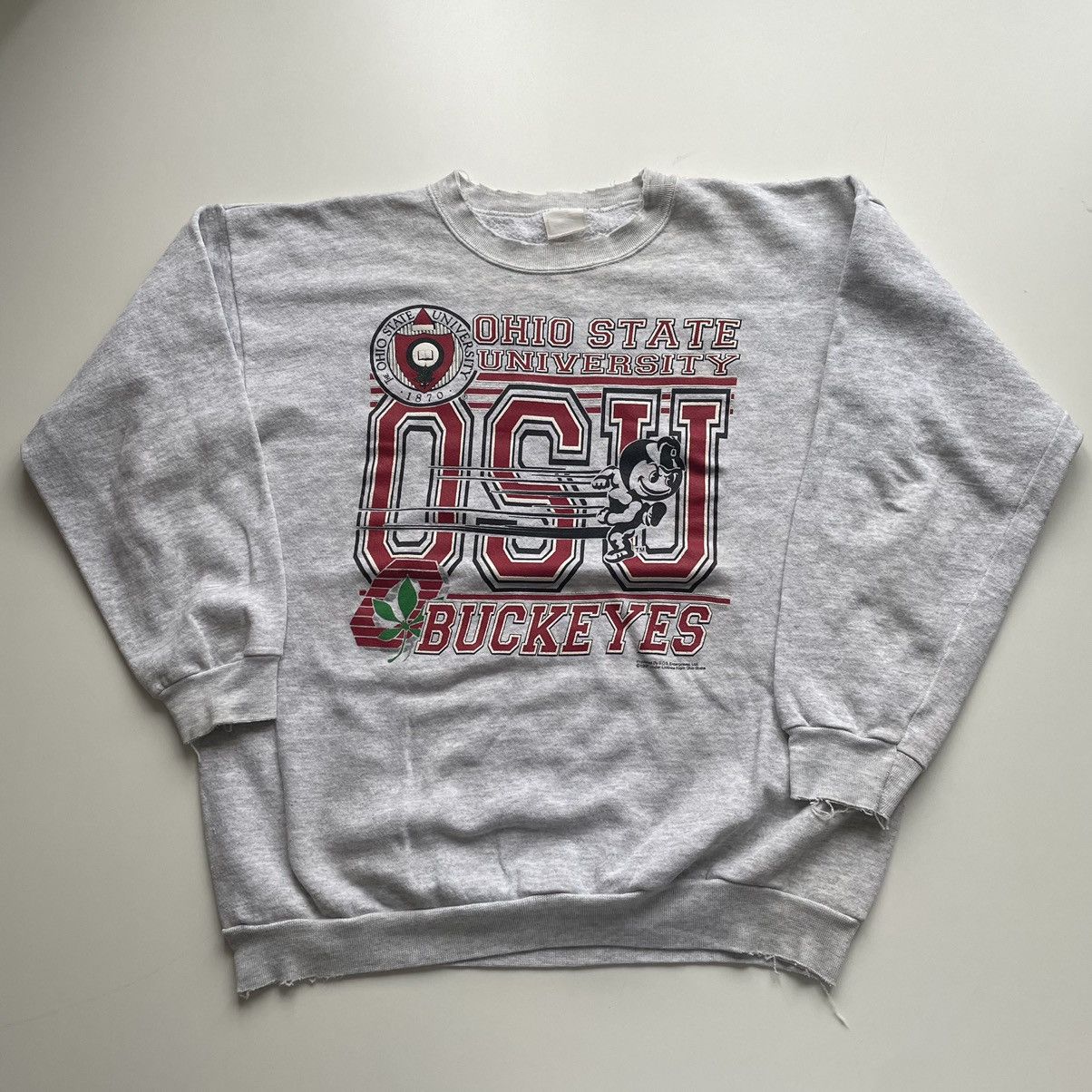 NCAA Vintage 1990s Ohio State Buckeyes NCAA Graphic Crewneck XL Size US XL / EU 56 / 4 - 1 Thumbnail