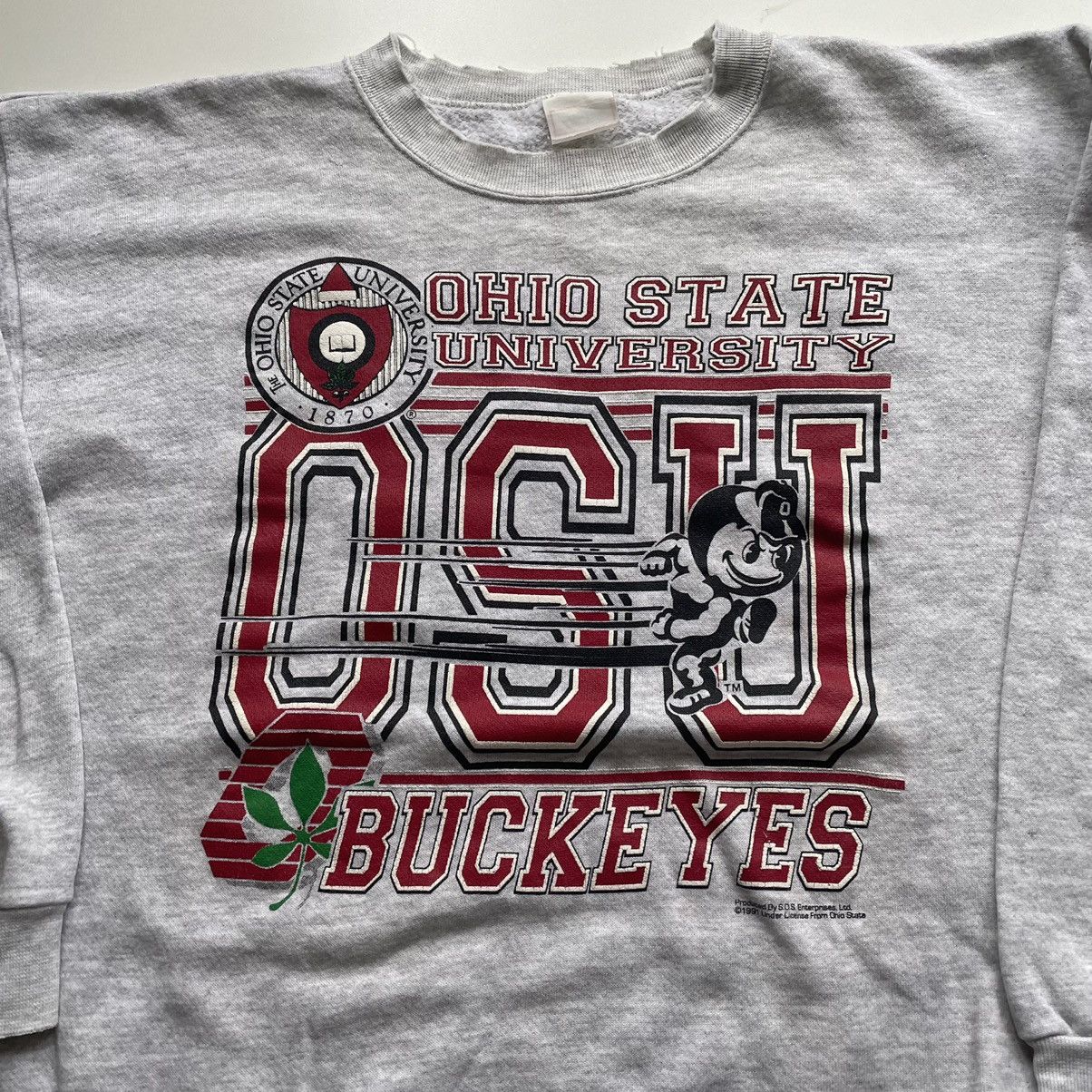 NCAA Vintage 1990s Ohio State Buckeyes NCAA Graphic Crewneck XL Size US XL / EU 56 / 4 - 2 Thumbnail