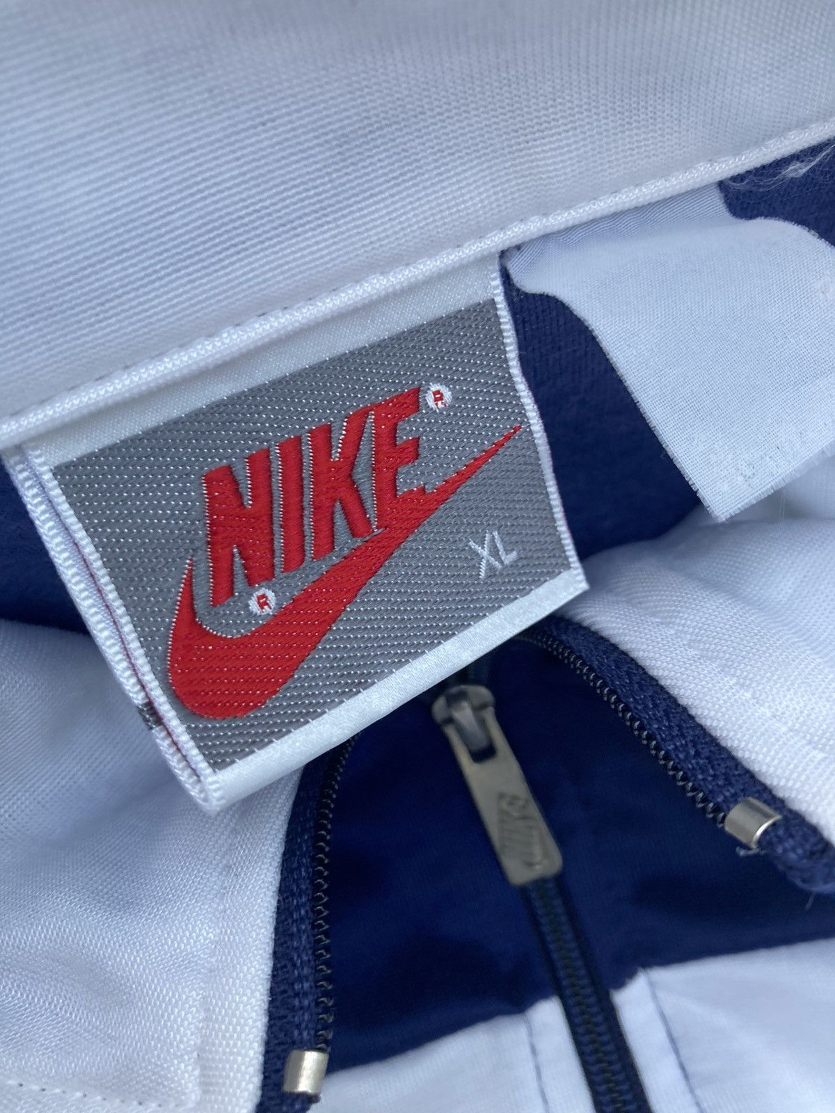 Nike × Vintage Vintage 90s Nike Zip Up Windbreaker Track Jacket Size US XL / EU 56 / 4 - 7 Thumbnail