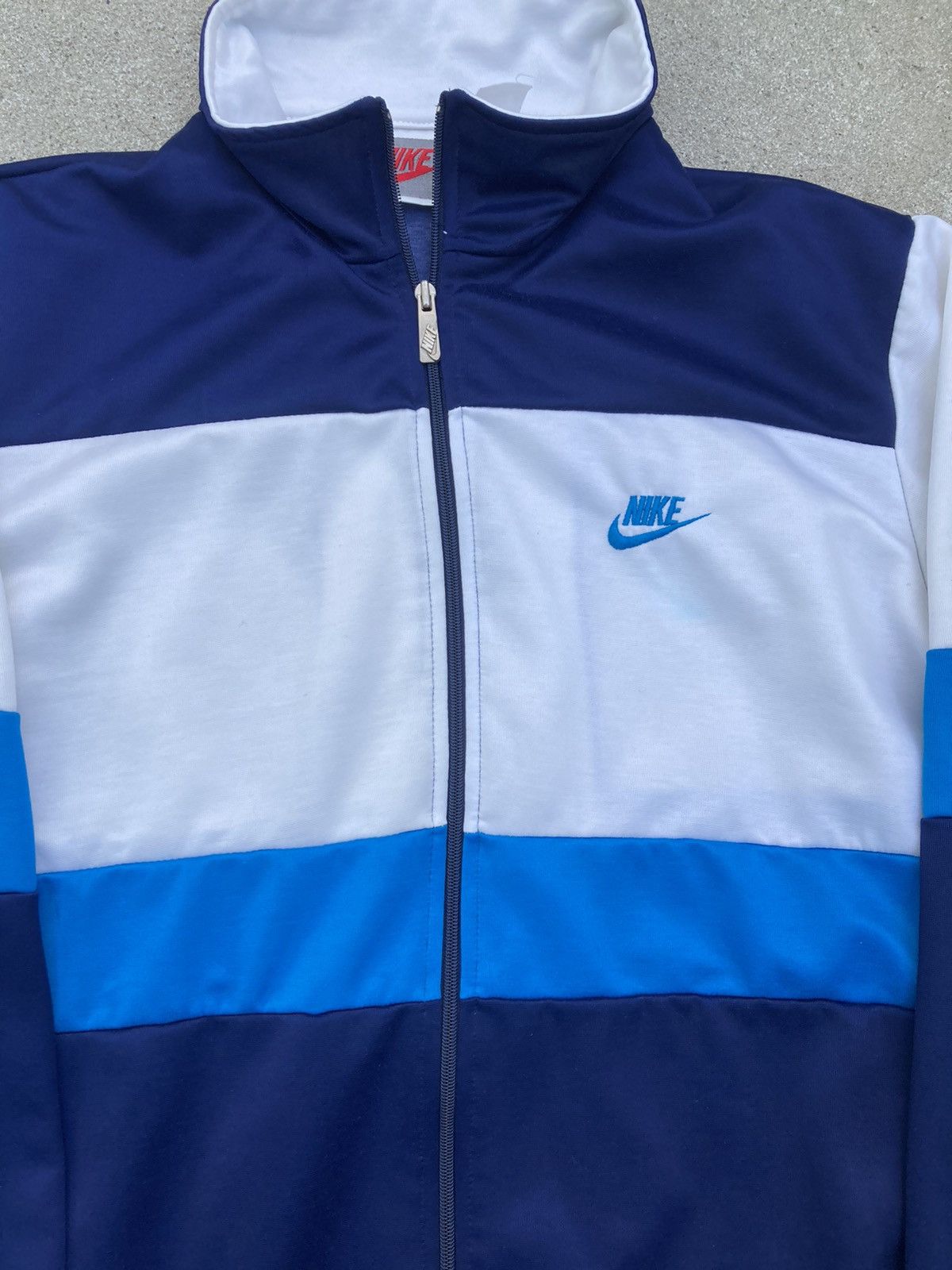 Nike × Vintage Vintage 90s Nike Zip Up Windbreaker Track Jacket Size US XL / EU 56 / 4 - 4 Thumbnail