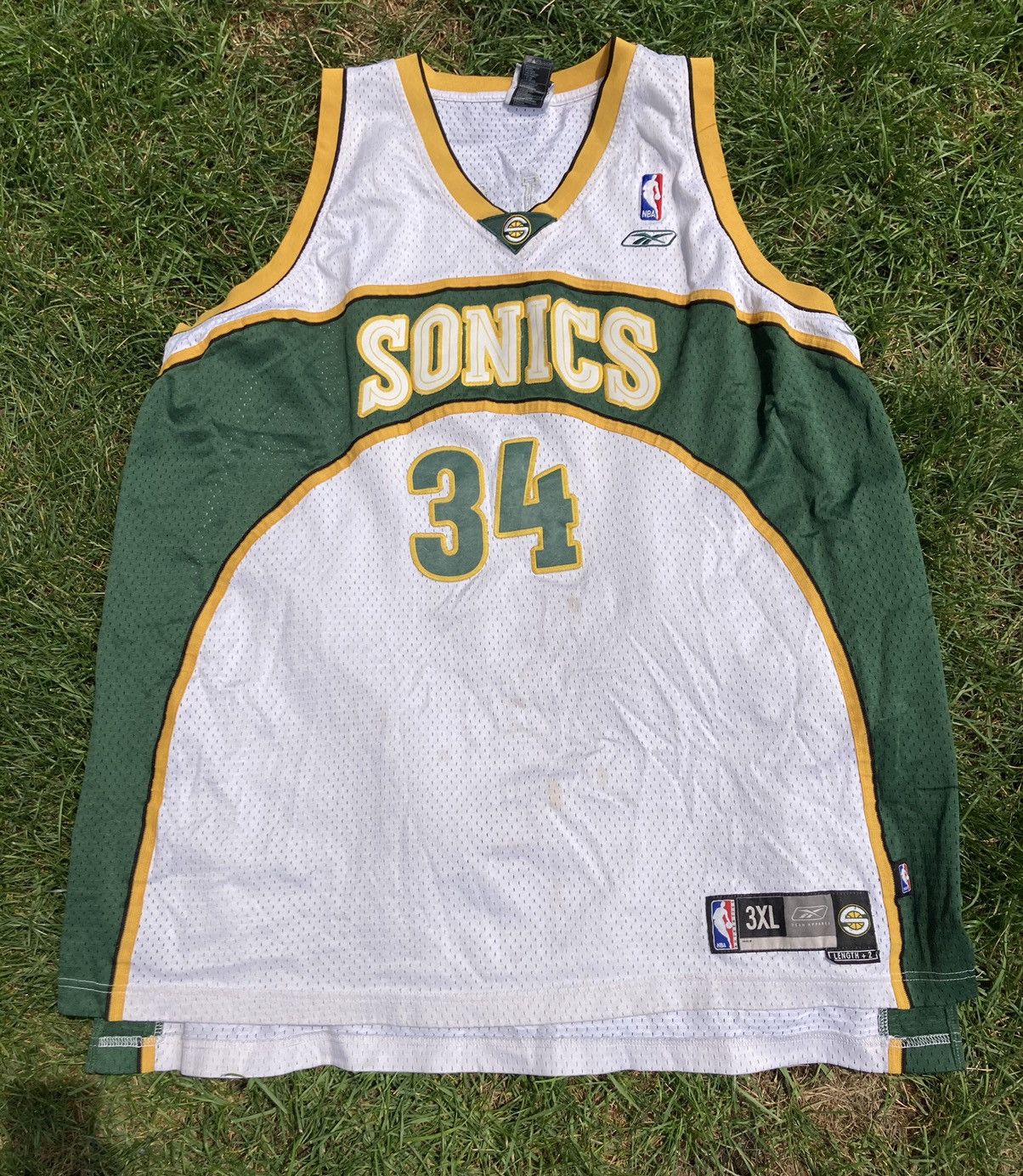 NBA × Reebok × Vintage Vintage Ray Allen Seattle Sonics Reebok Jersey Size US XXL / EU 58 / 5 - 1 Thumbnail