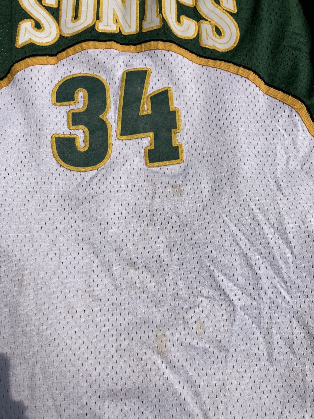 NBA × Reebok × Vintage Vintage Ray Allen Seattle Sonics Reebok Jersey Size US XXL / EU 58 / 5 - 5 Thumbnail