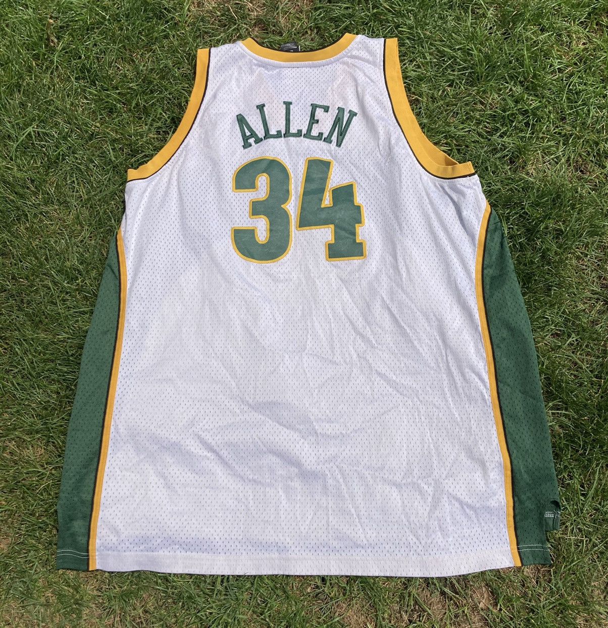 NBA × Reebok × Vintage Vintage Ray Allen Seattle Sonics Reebok Jersey Size US XXL / EU 58 / 5 - 2 Thumbnail