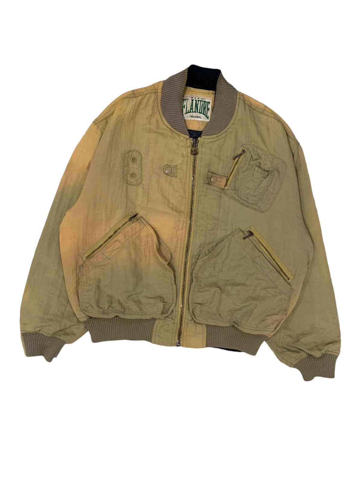 Japanese Brand Vintage Men Flandre Sun Faded Bomber Jacket Size US M / EU 48-50 / 2 - 4 Thumbnail