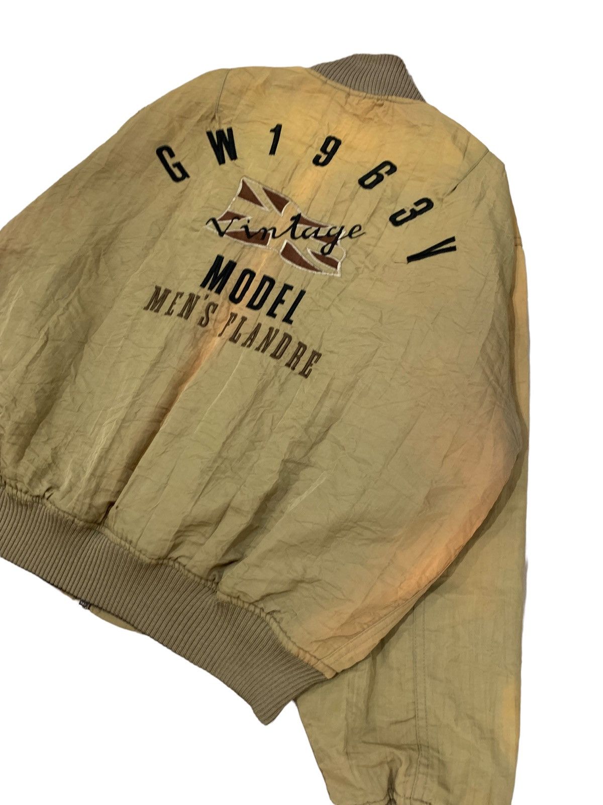 Japanese Brand Vintage Men Flandre Sun Faded Bomber Jacket Size US M / EU 48-50 / 2 - 6 Thumbnail