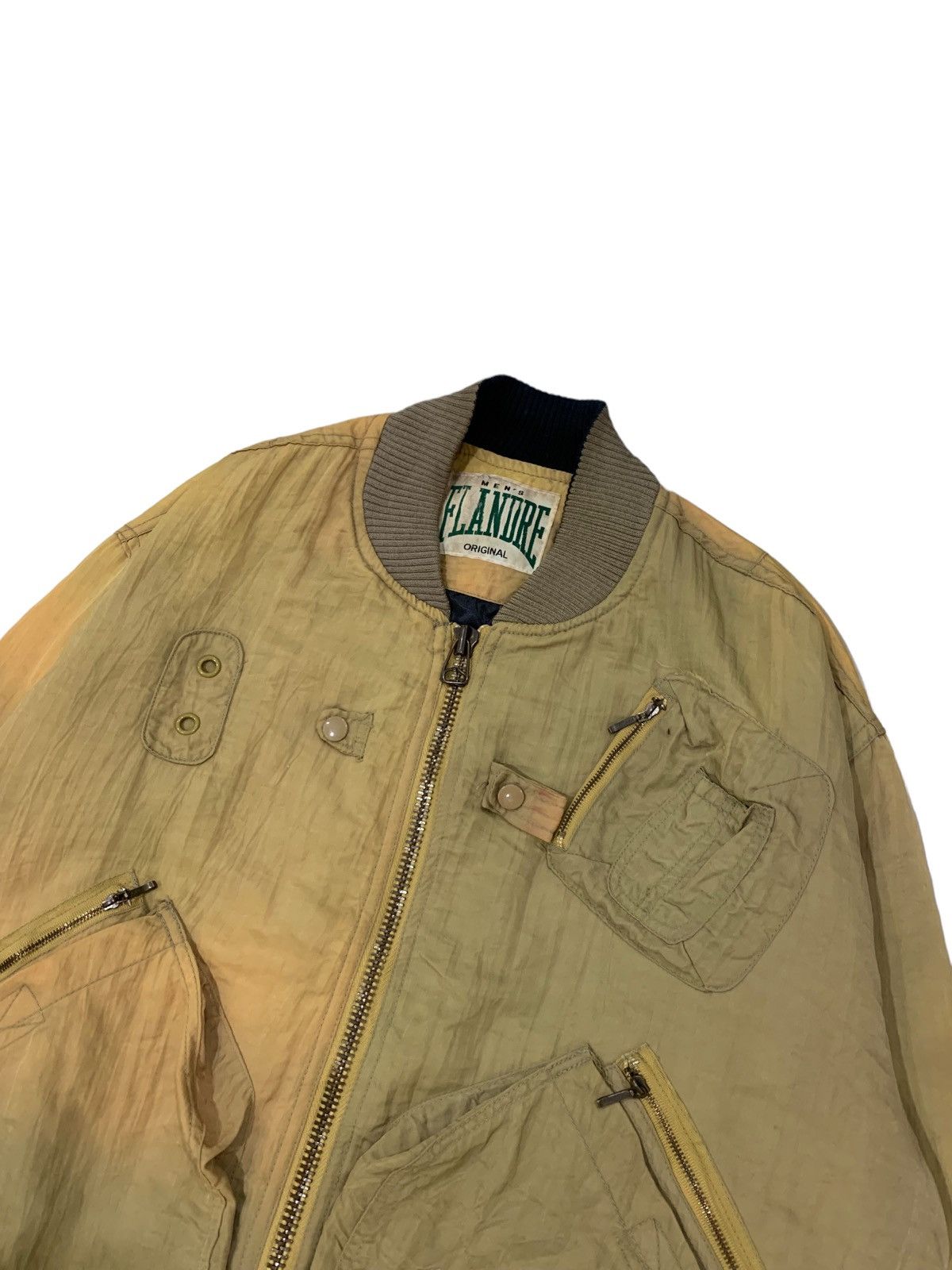 Japanese Brand Vintage Men Flandre Sun Faded Bomber Jacket Size US M / EU 48-50 / 2 - 8 Thumbnail