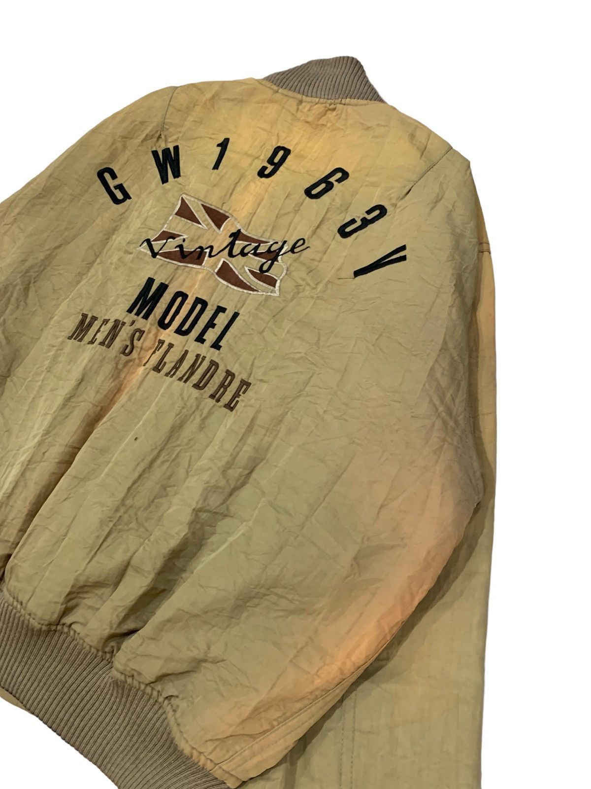Japanese Brand Vintage Men Flandre Sun Faded Bomber Jacket Size US M / EU 48-50 / 2 - 7 Thumbnail