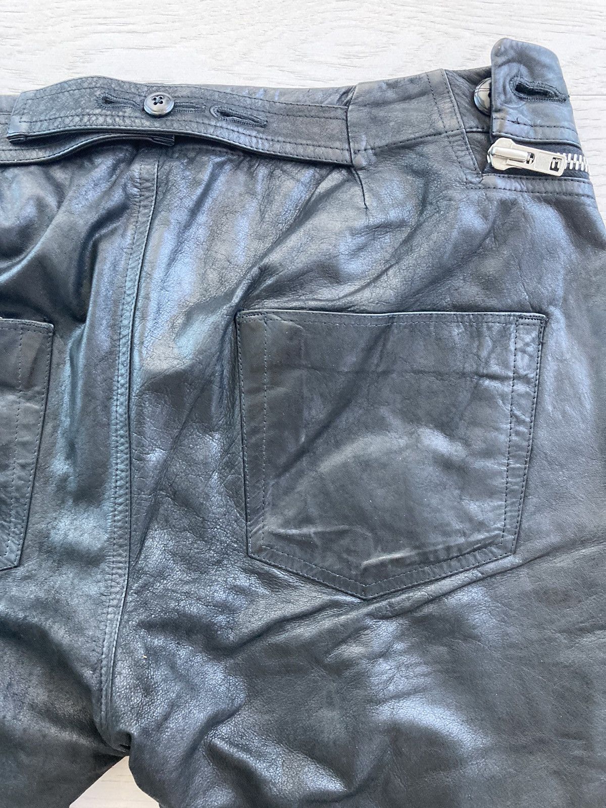Rick Owens Rick Owens Aircut Leather Jeans Size US 30 / EU 46 - 4 Thumbnail