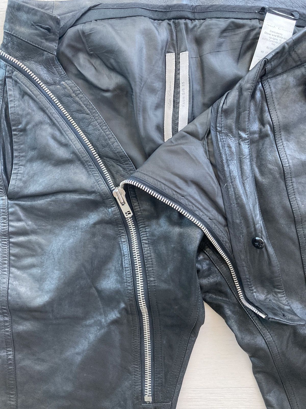 Rick Owens Rick Owens Aircut Leather Jeans Size US 30 / EU 46 - 3 Thumbnail