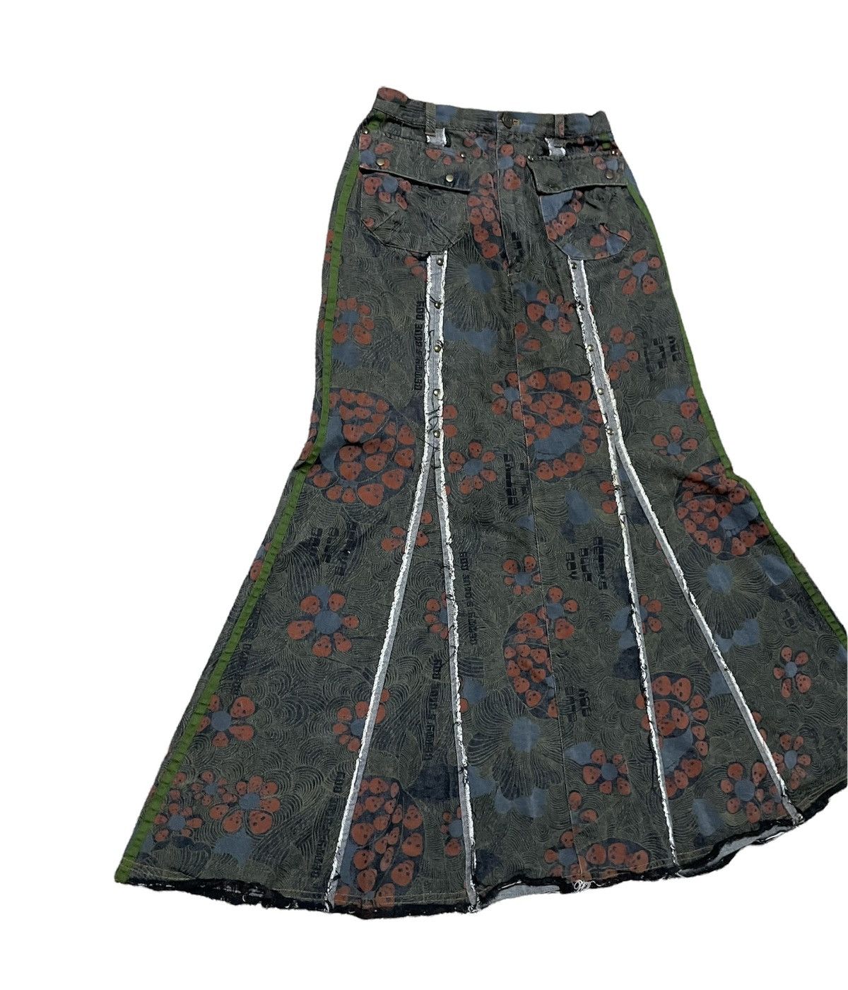 Japanese Brand LAST PIECE Japanese Brand Betty’s Blue ShinjiAbe Denim Skirt Size 26" / US 2 / IT 38 - 2 Thumbnail