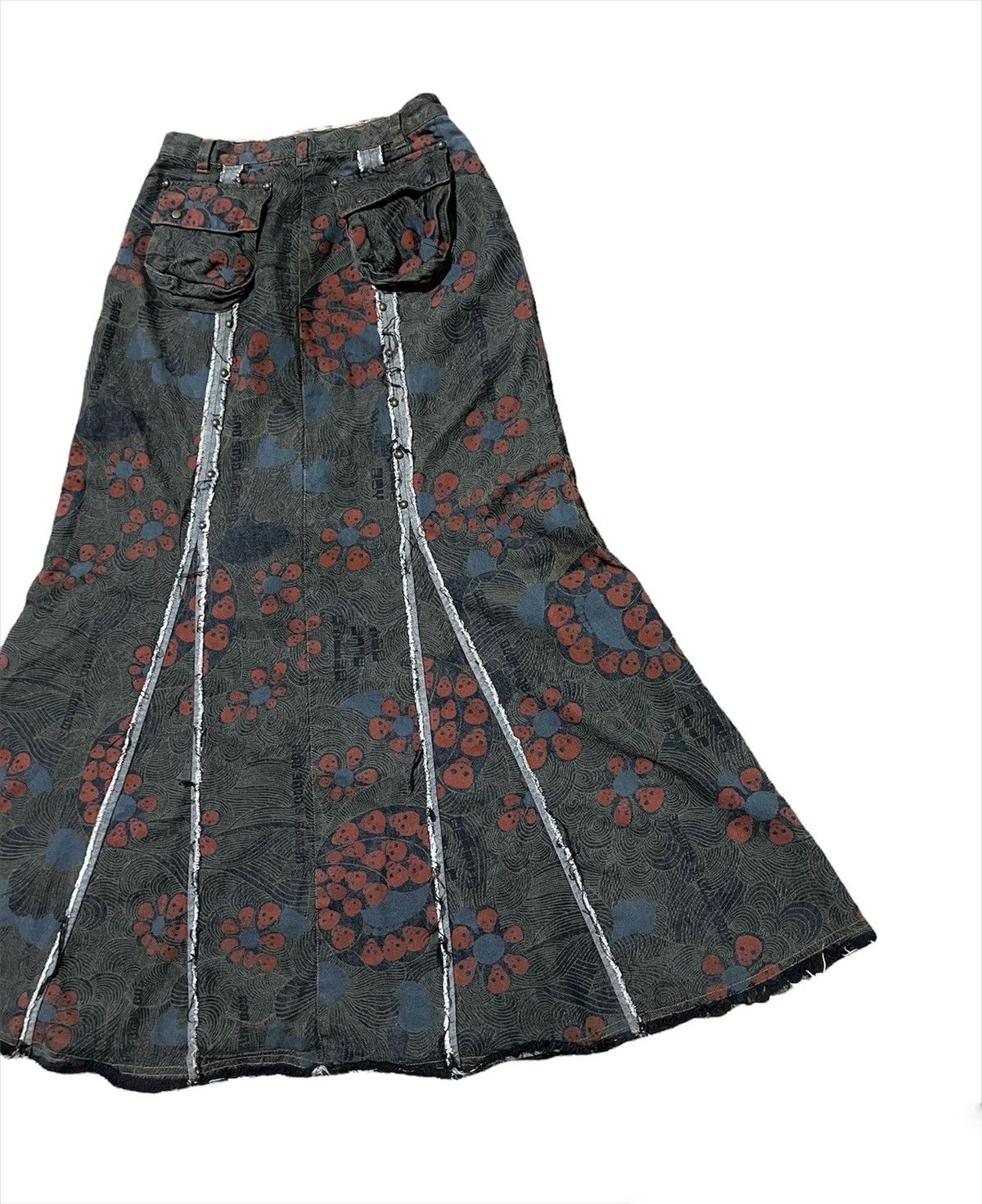 Japanese Brand LAST PIECE Japanese Brand Betty’s Blue ShinjiAbe Denim Skirt Size 26" / US 2 / IT 38 - 7 Thumbnail