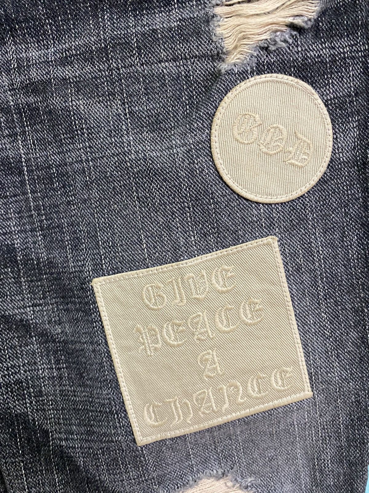 Number (N)ine NUMBER NINE AW04 DISTRESSED PATCHWORK DENIM JEANS Size US 30 / EU 46 - 7 Thumbnail