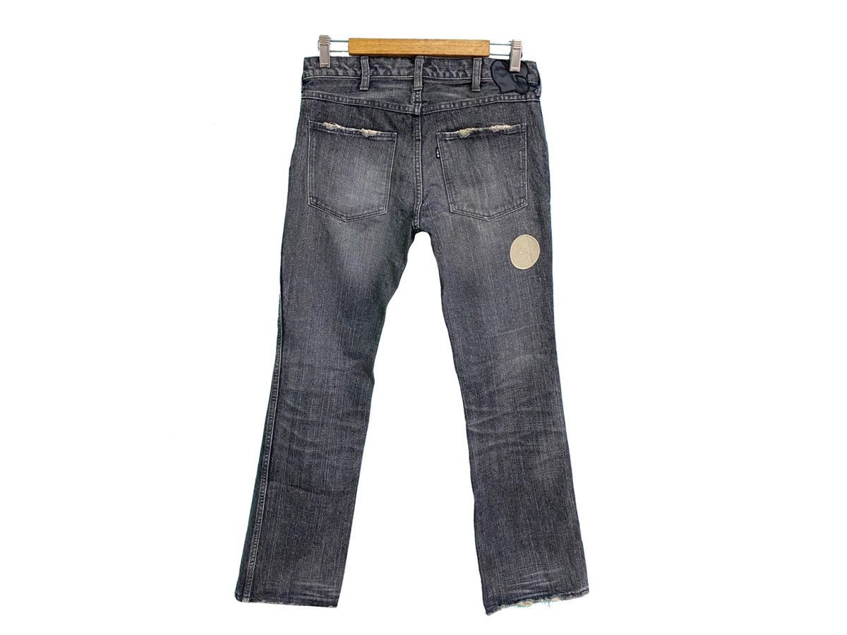 Number (N)ine NUMBER NINE AW04 DISTRESSED PATCHWORK DENIM JEANS Size US 30 / EU 46 - 5 Thumbnail
