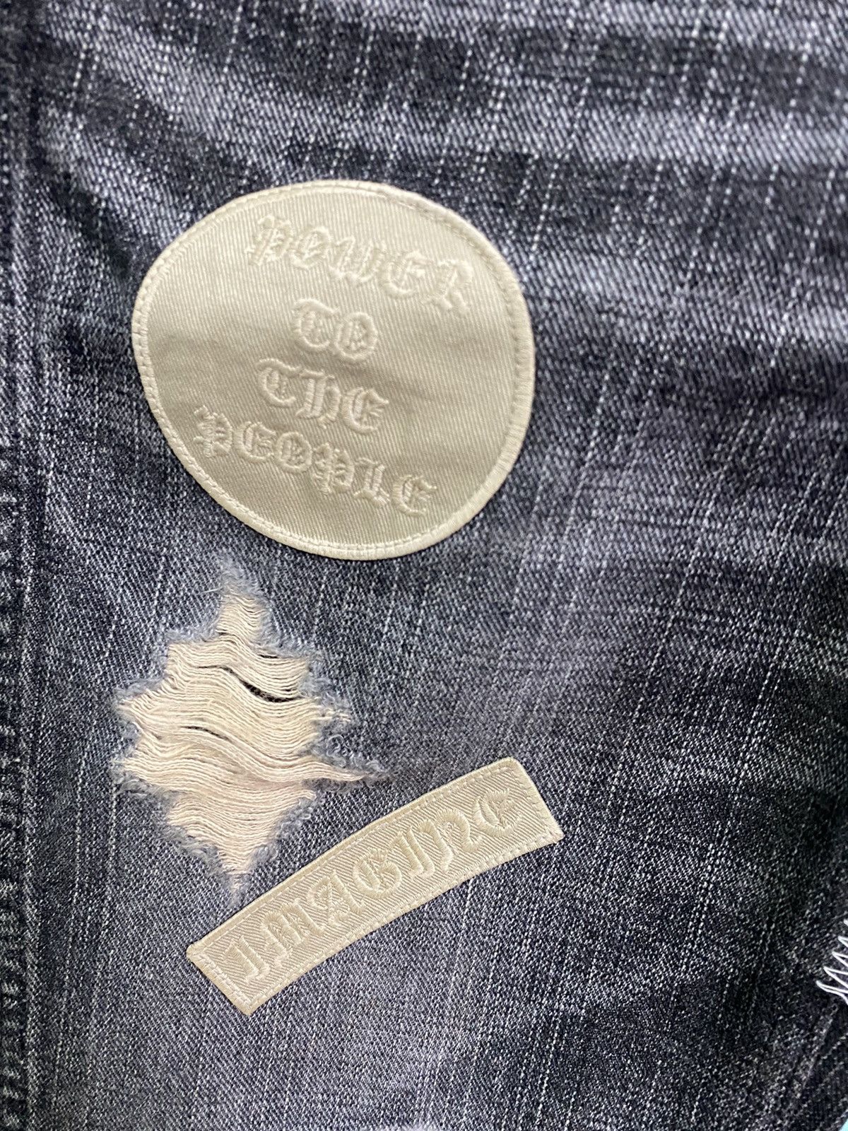 Number (N)ine NUMBER NINE AW04 DISTRESSED PATCHWORK DENIM JEANS Size US 30 / EU 46 - 8 Thumbnail