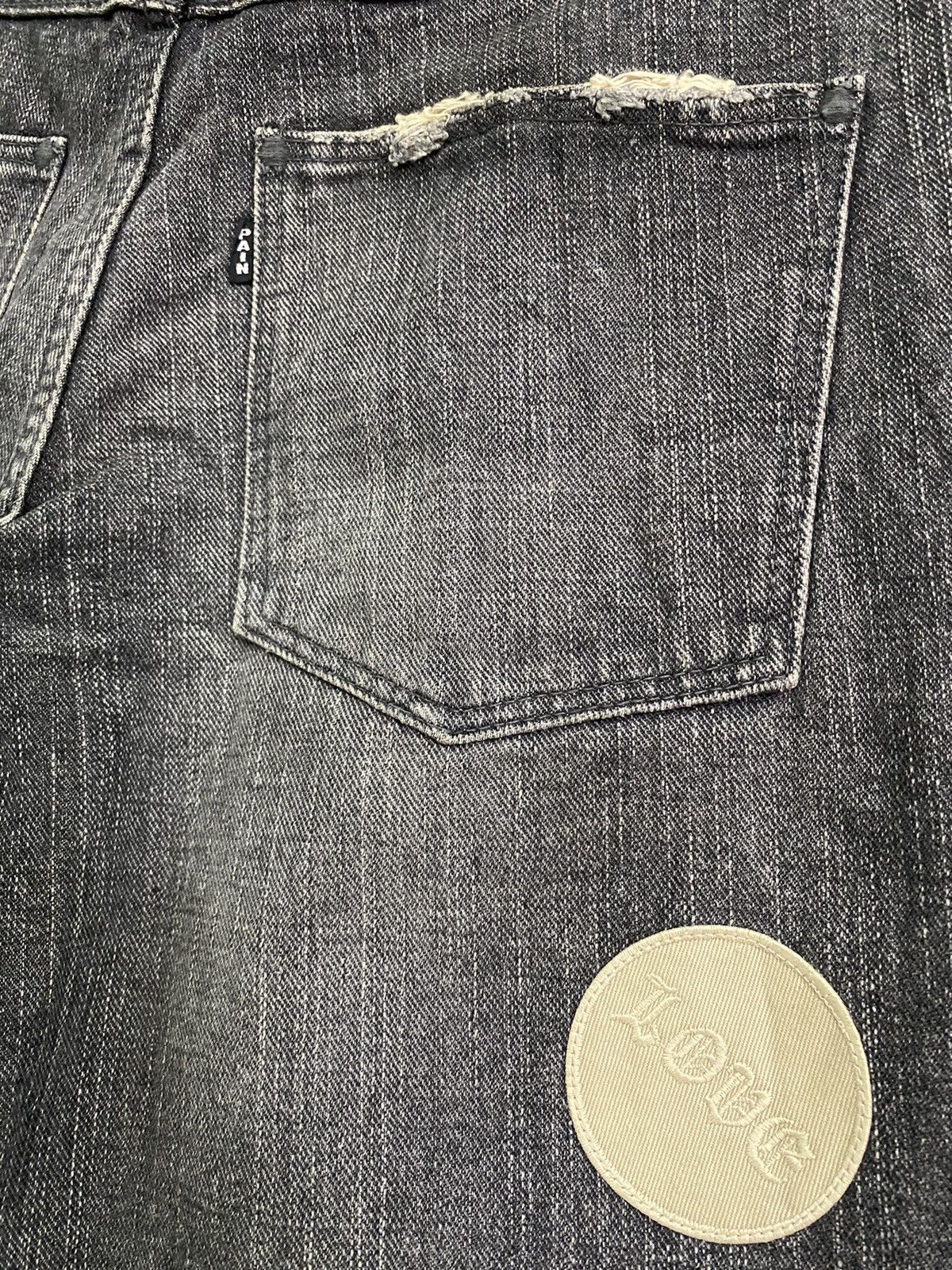 Number (N)ine NUMBER NINE AW04 DISTRESSED PATCHWORK DENIM JEANS Size US 30 / EU 46 - 9 Thumbnail