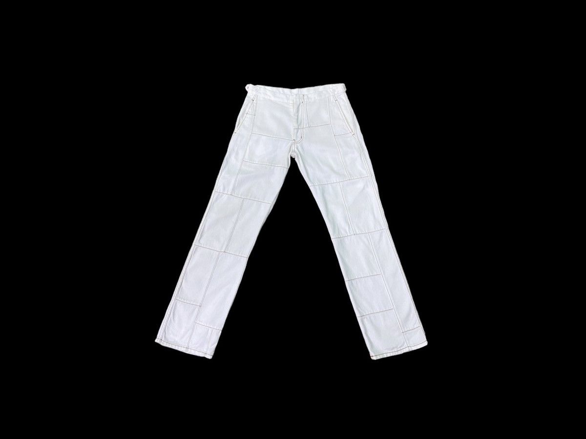 Comme des Garcons COMME DES GARCONS AD2006 STRIPE WHITE DENIM JEANS Size US 31 - 1 Thumbnail
