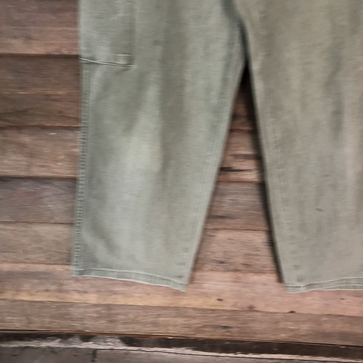 Vintage Japanese Brand faded Green streetwear Cargo Pants #4470 Size US 32 / EU 48 - 8 Thumbnail